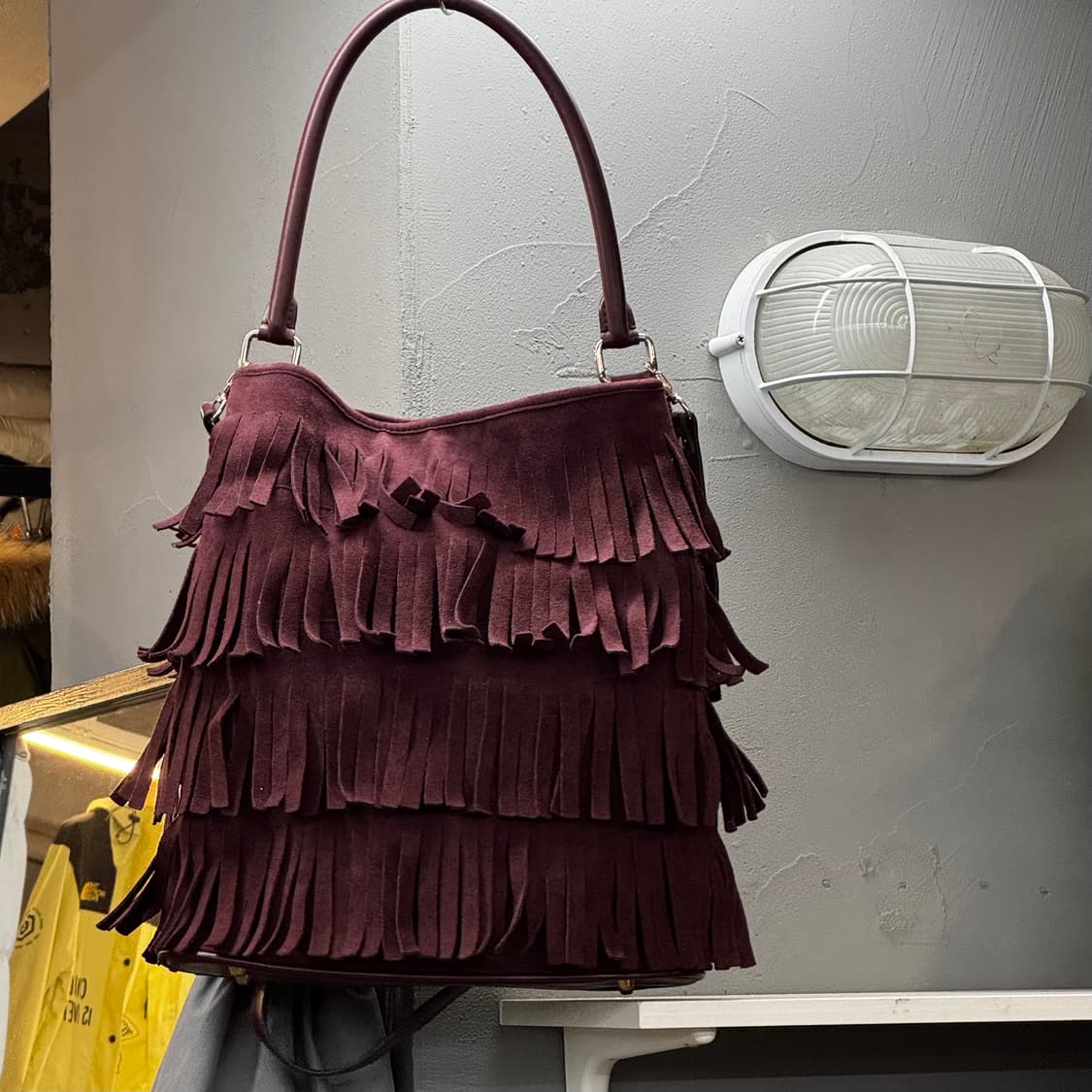 프린지 보헤미안 호보백 숄더백 (OS) 스웨이드 상품이미지3