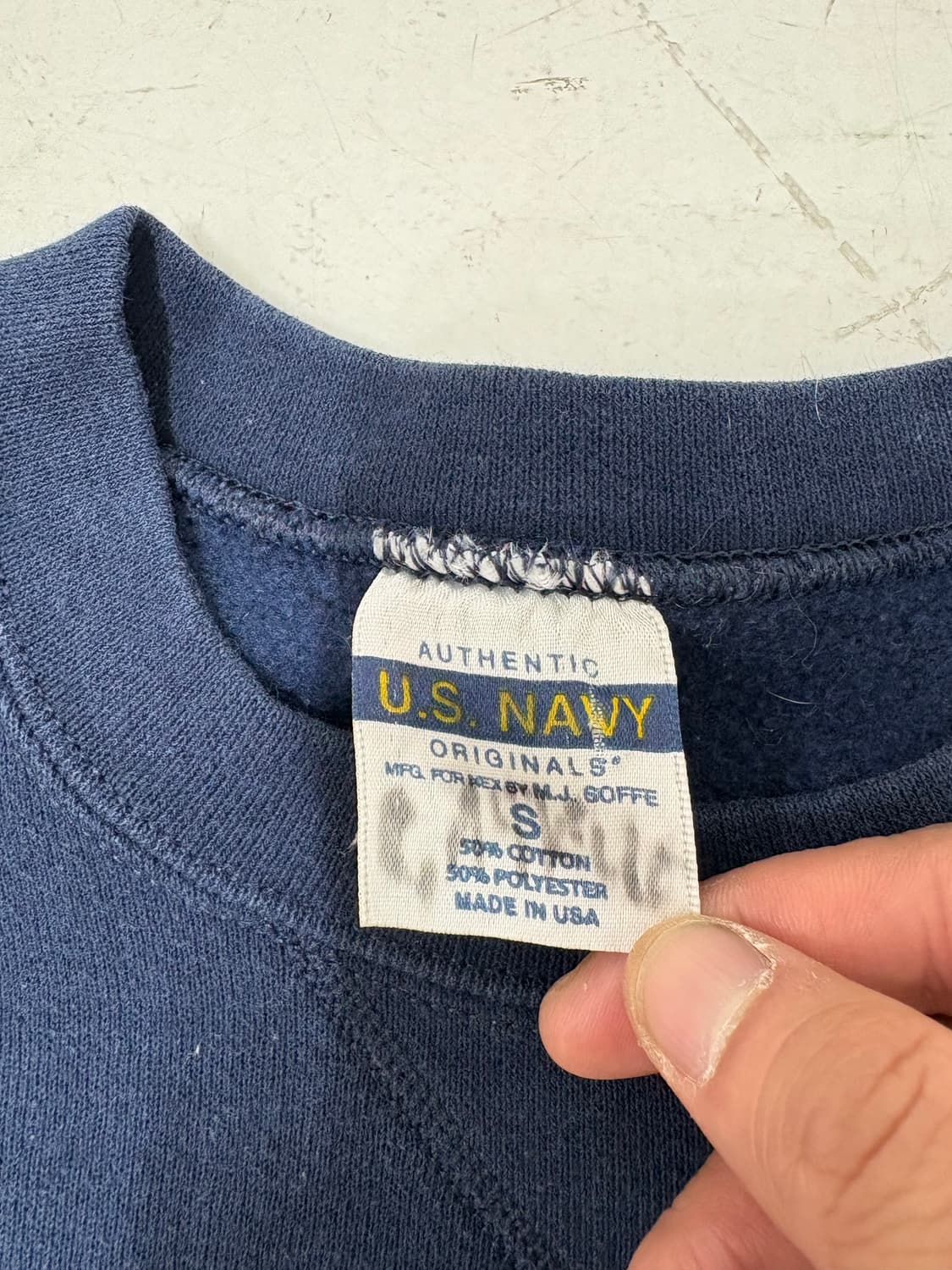 90‘s US Navy Soffee Sweat shirt. 상품이미지4