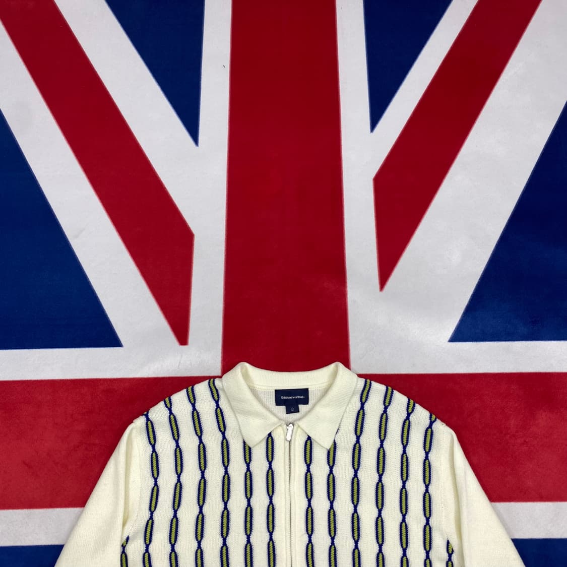 디스이즈네버댓 패턴 니트집업 L  상품이미지2