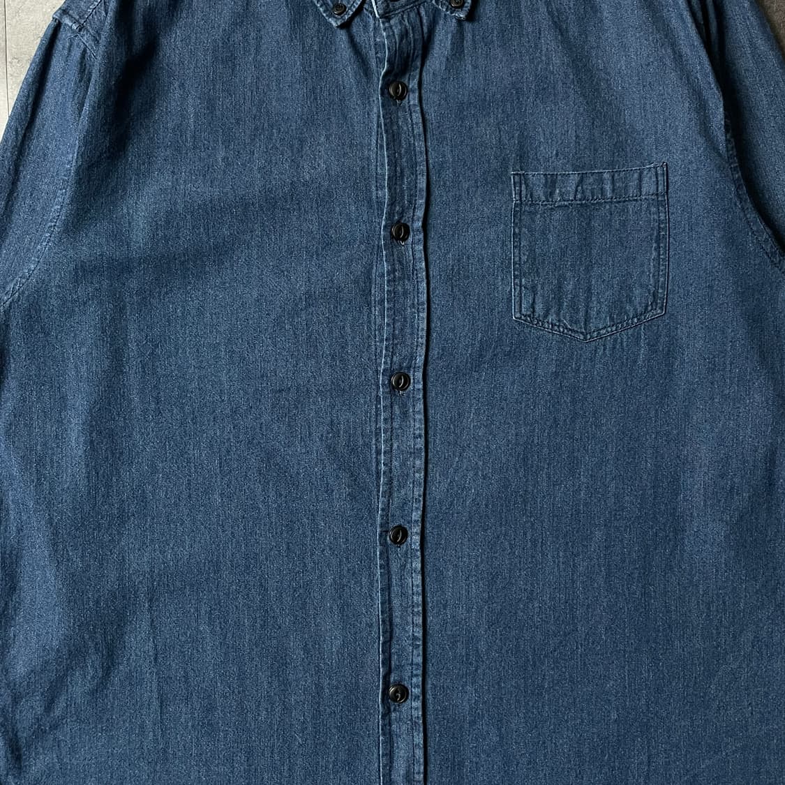 PRIVATE MEMBER 빈티지 다운버튼 코튼 데님 셔츠 A00740 상품이미지3