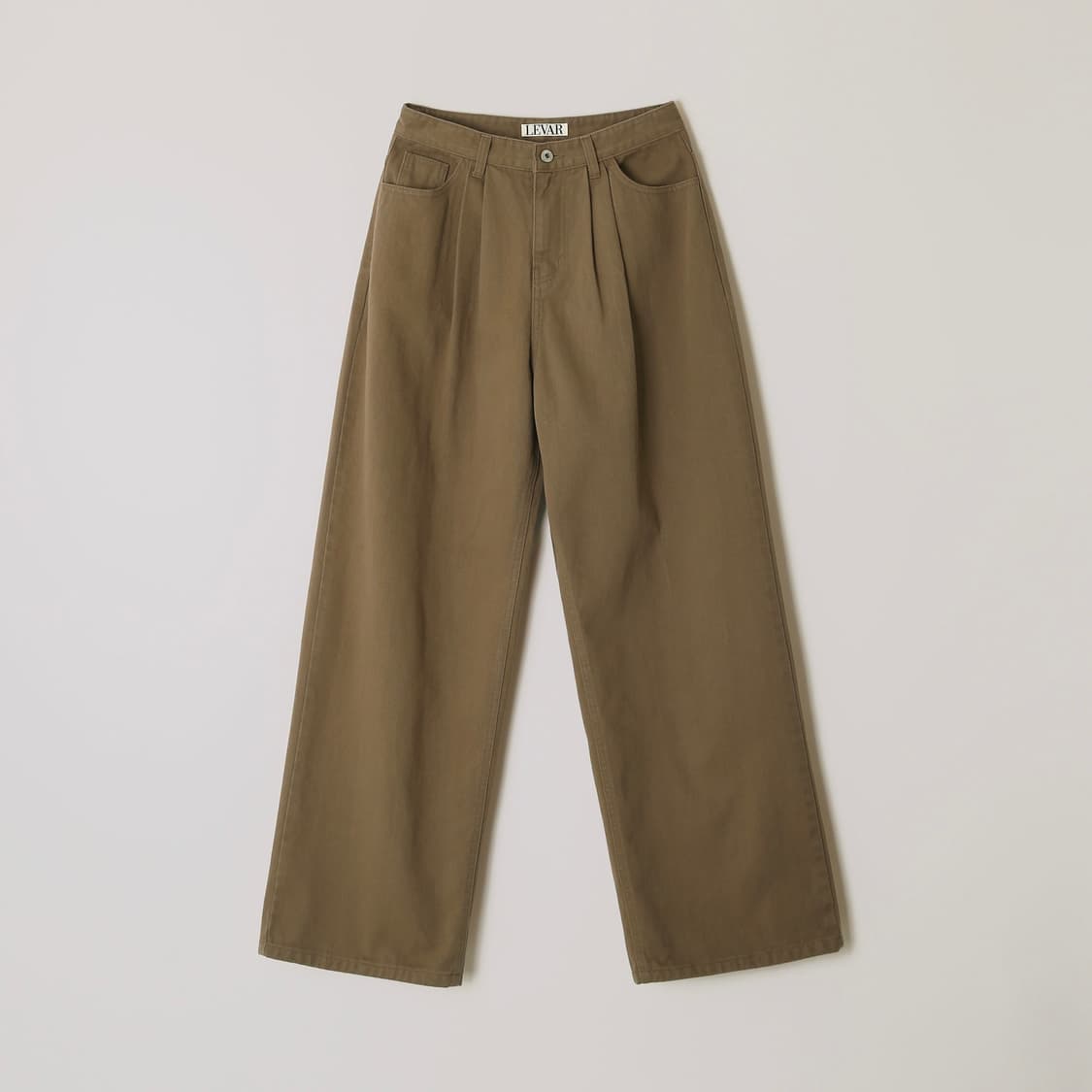 르바) Overdyed Wide Denim - Sugar Brown 상품이미지1