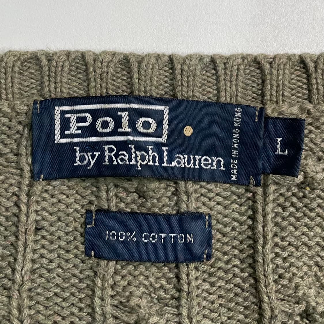 폴로 랄프로렌 카키 케이블 니트  상품이미지7