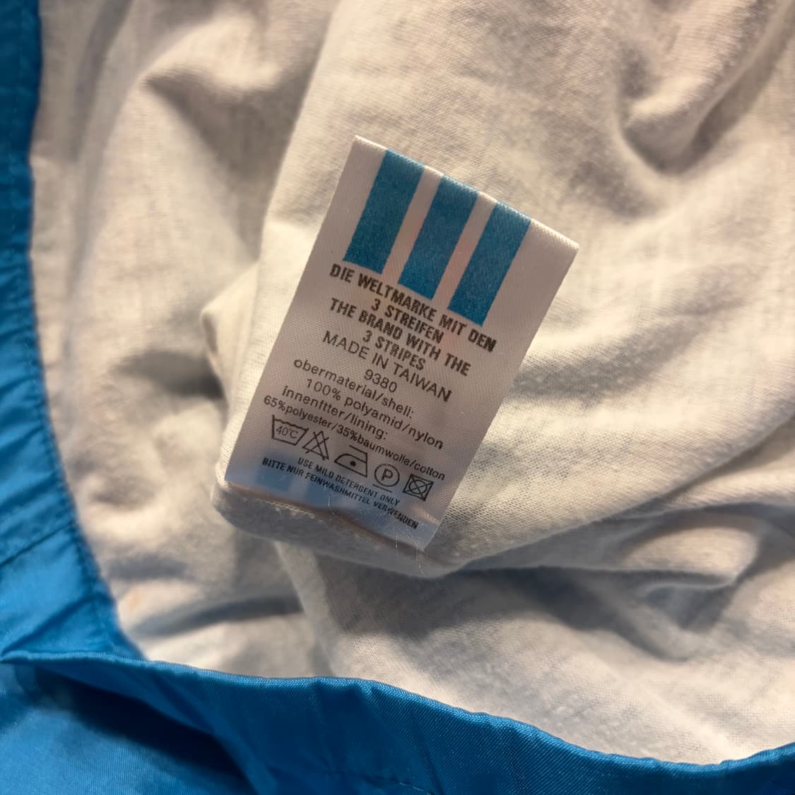 [L] 90s 아디다스 올드스쿨 컬러블록 바람막이 자켓 C387 상품이미지8