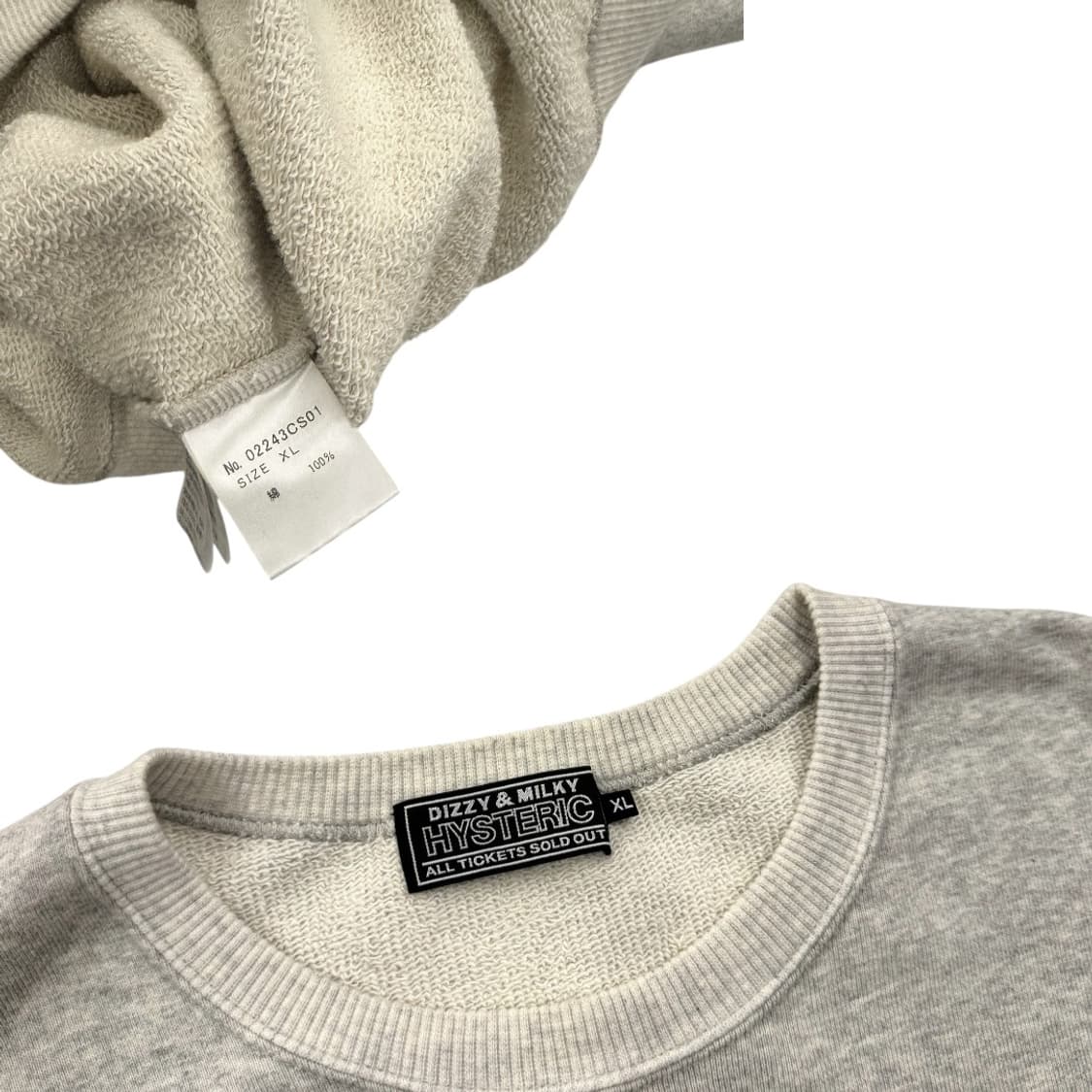 히스테릭글래머 프린티드 스웻셔츠 맨투맨 오트밀 상품이미지8