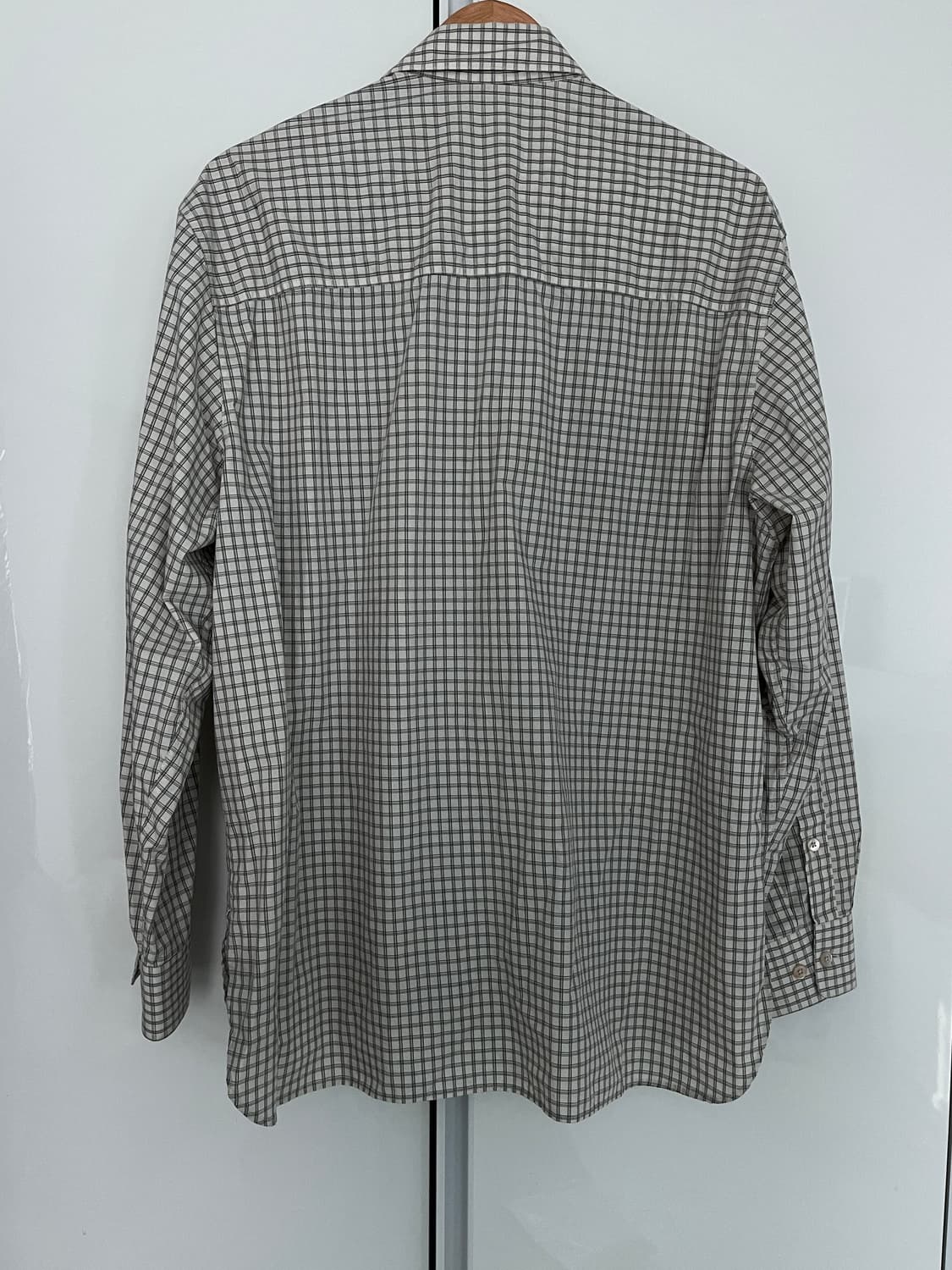 선플라워 체크 노트 셔츠 오프 화이트 상품이미지6