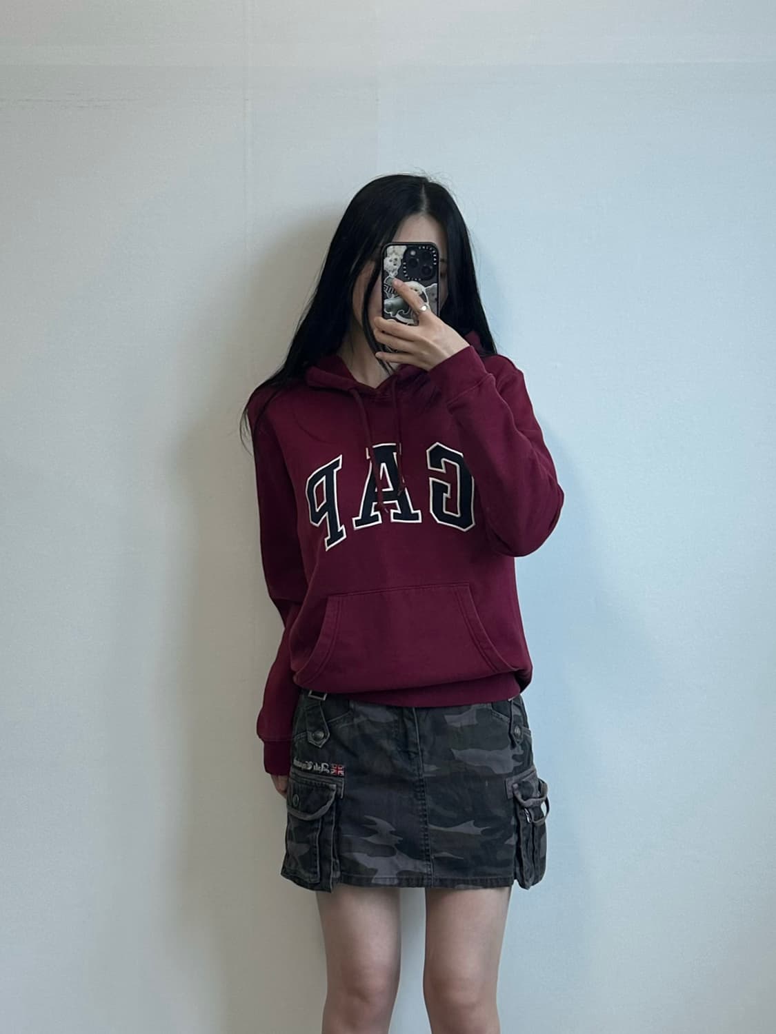 Gap 갭 버건디 후드티 상품이미지1