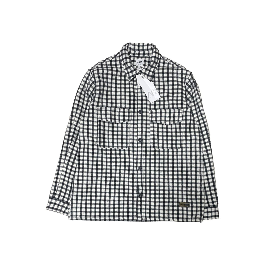 ZARA 자라 플란넬 체크 셔츠 남방 상품이미지1
