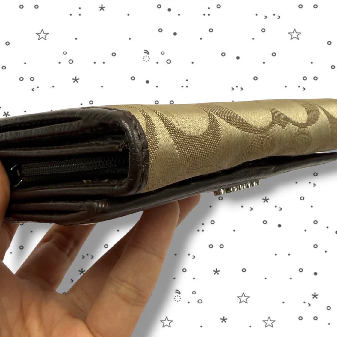 Coach 코치 시그니처 캔버스 중지갑 상품이미지8