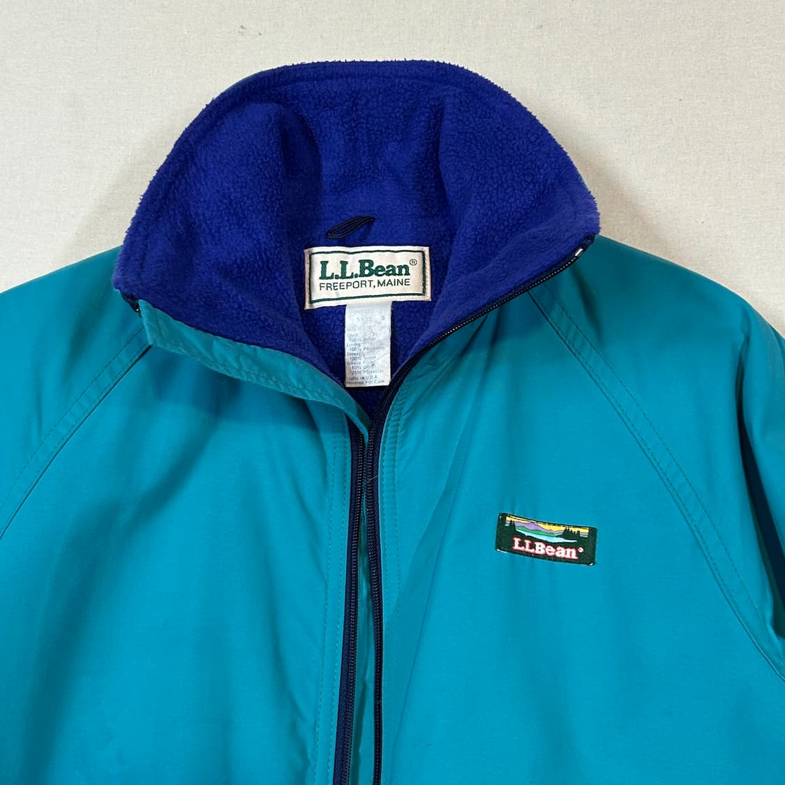 여S) 엘엘빈 L.L.Bean 빈티지 블루종 웜업 자켓 USA 상품이미지2