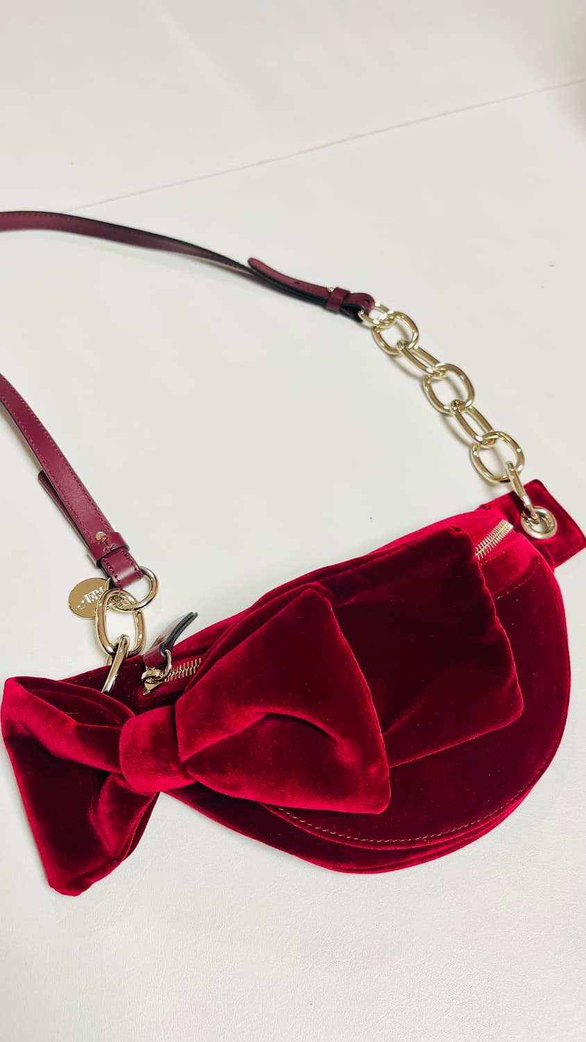 새상품) 레드 발렌티노 빅리본 벨벳 클러치 백 실물이 더 예쁘고 고급져요 상품이미지3