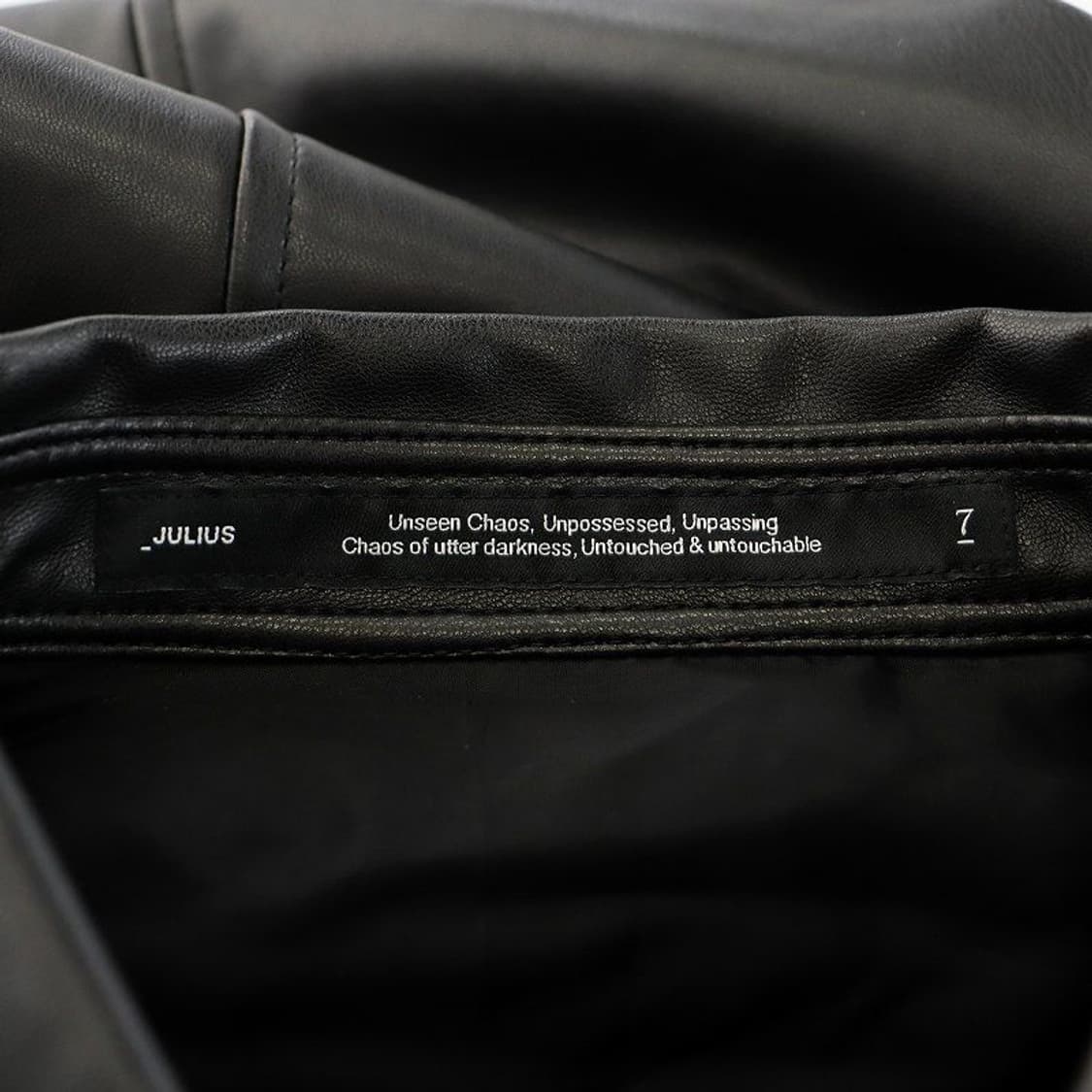 23SS 율리우스 신세틱 레더 셔츠 상품이미지3