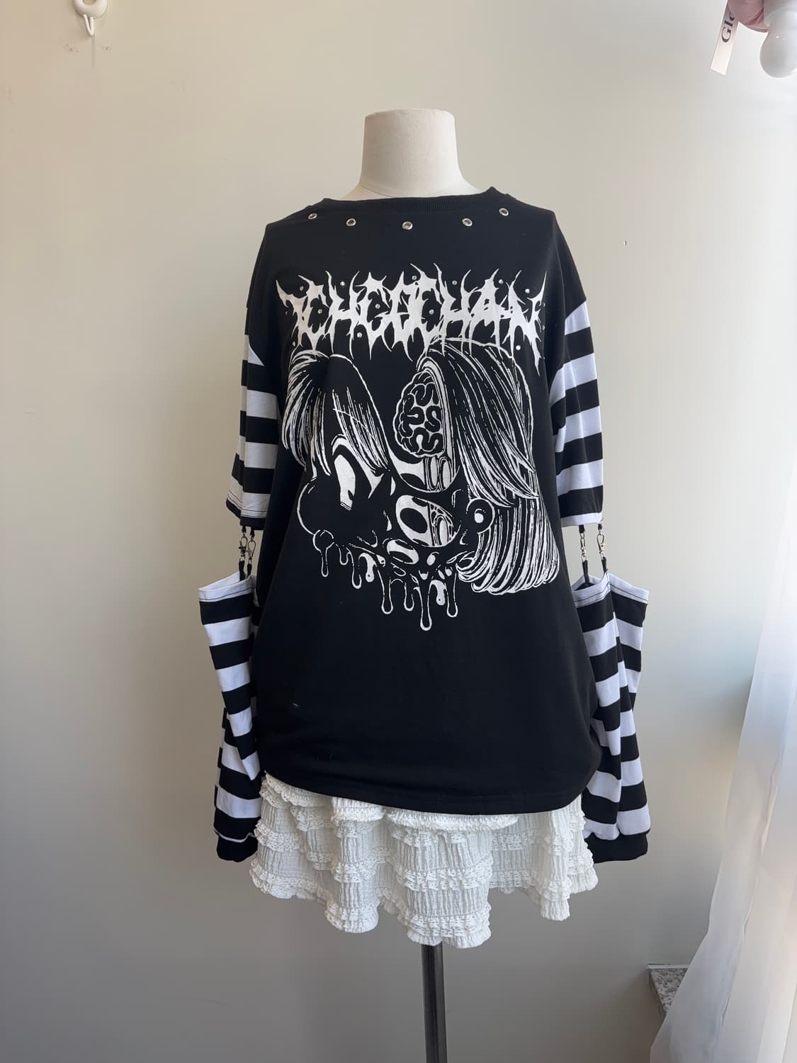 ACDC RAG 고딕 키치 프린팅 티셔츠 상품이미지7