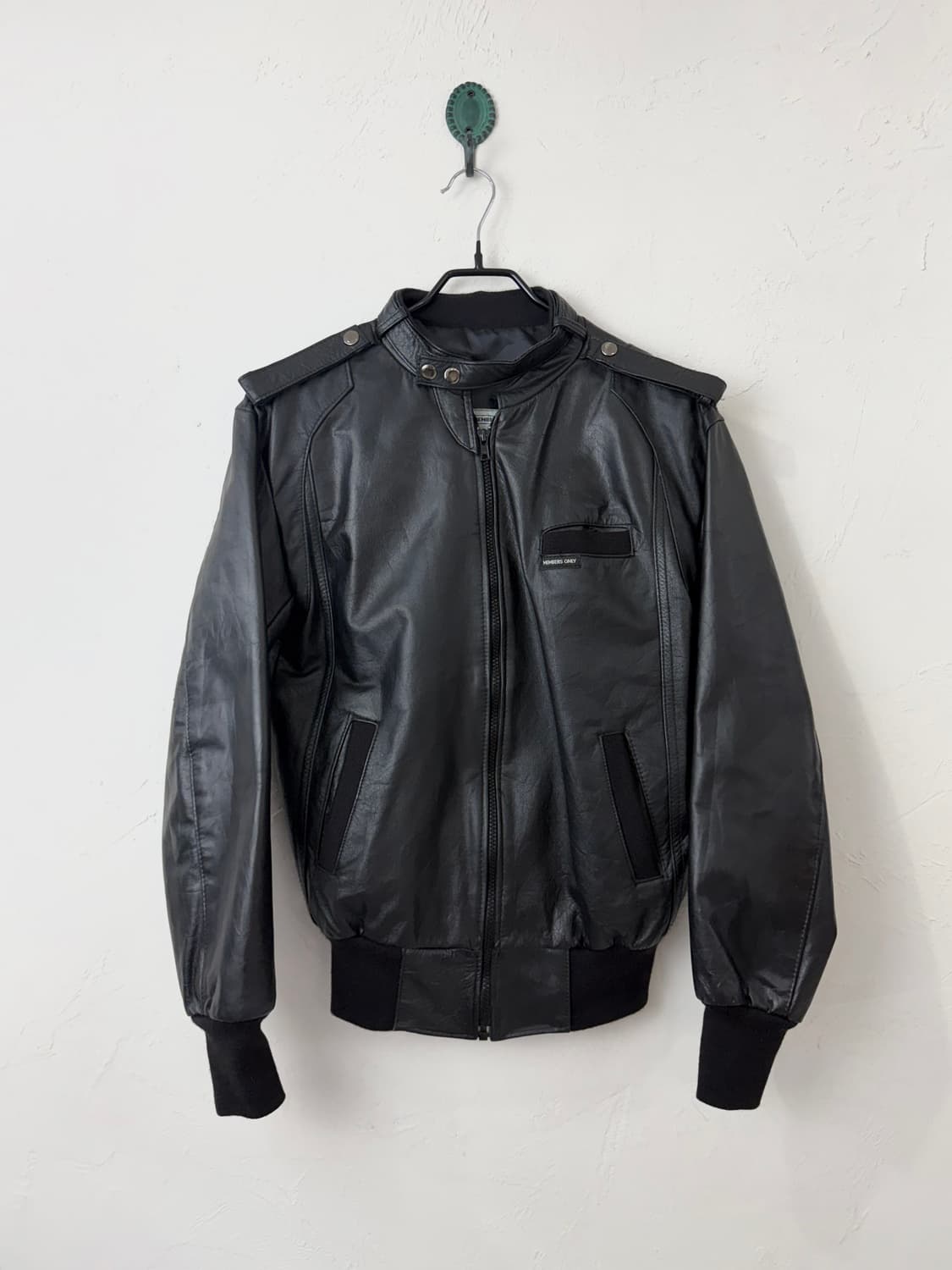 80s 멤버스온리 레더 카페레이서 자켓 상품이미지1