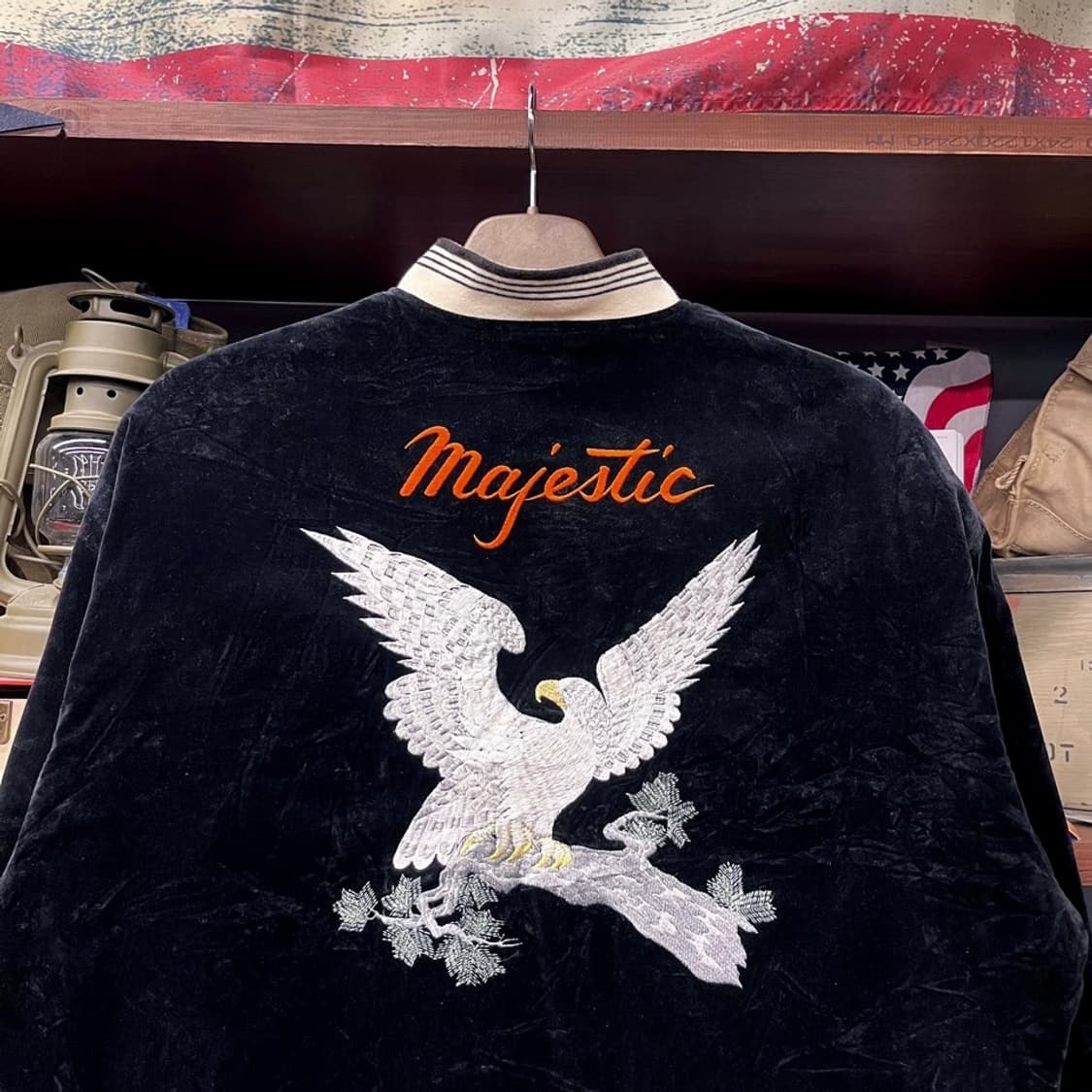 90s yessure 오리엔탈 벨루어 스카잔 수베니어 자켓 N430 상품이미지4