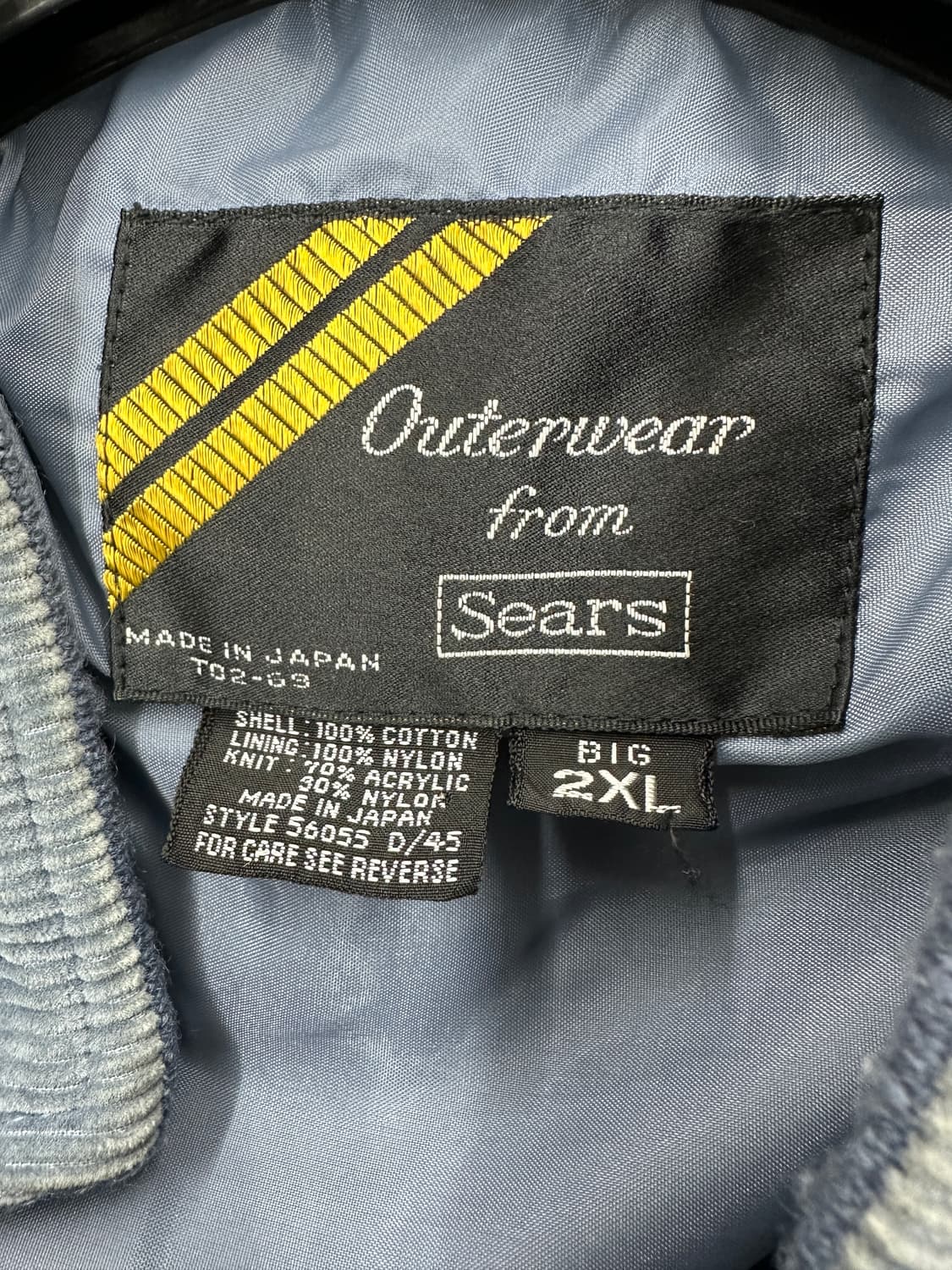 80s Sears 코듀로이 봄버 자켓 2XL 상품이미지7