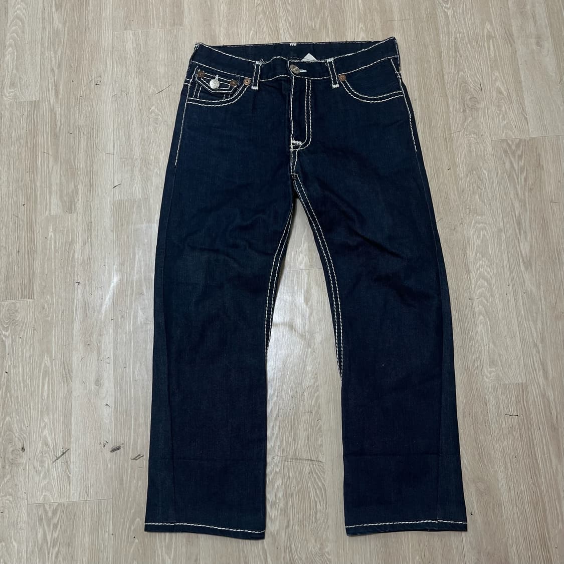 트루릴리전 여성 조이 슈퍼 티 스티치 데님 청바지 XL  상품이미지5