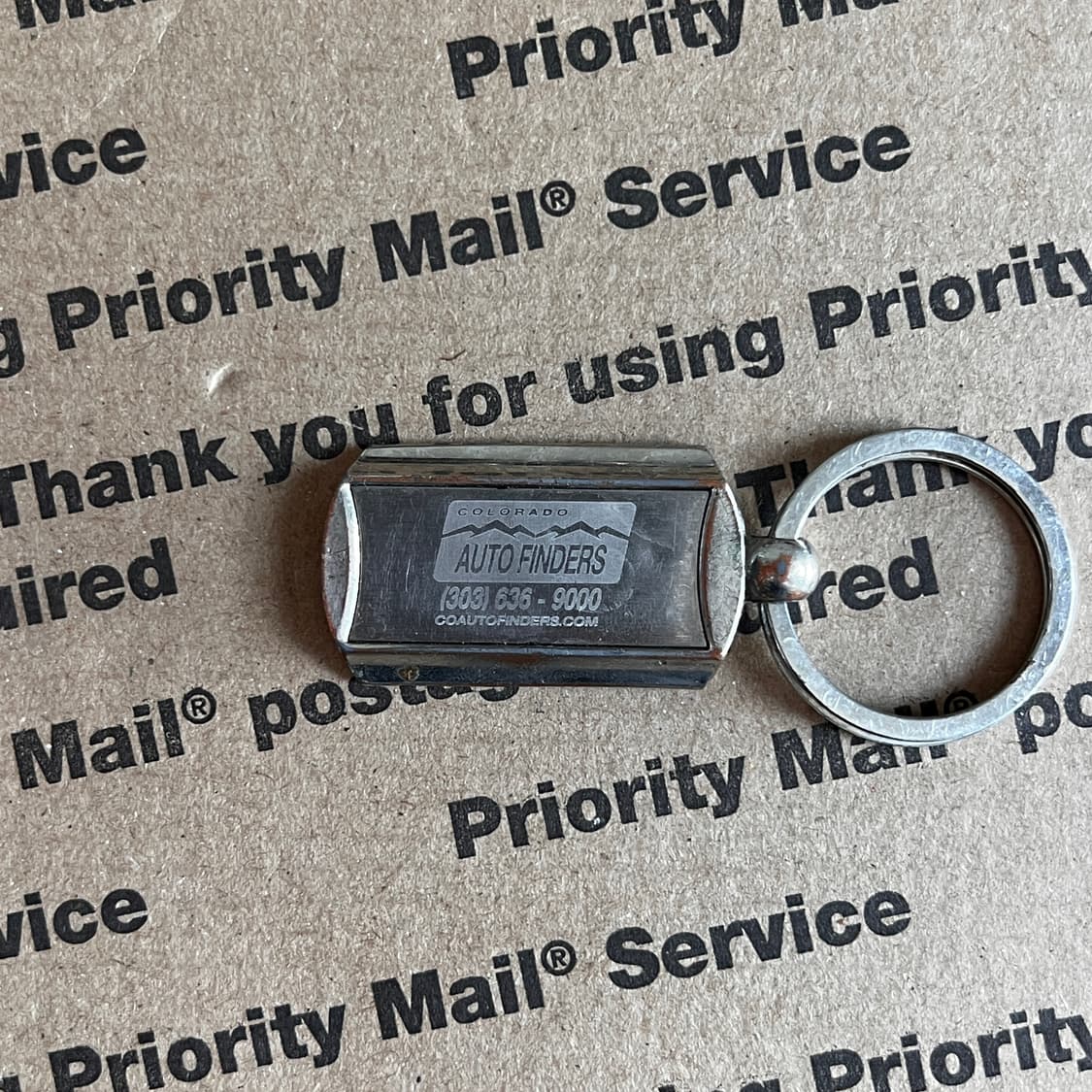 90s vtg Auto Finders Metal Keyring 상품이미지1