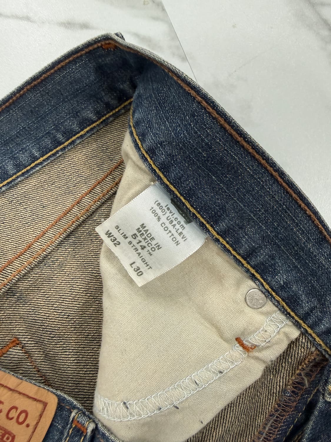 Levi's 리바이스 514 워시드 데님 팬츠 상품이미지4