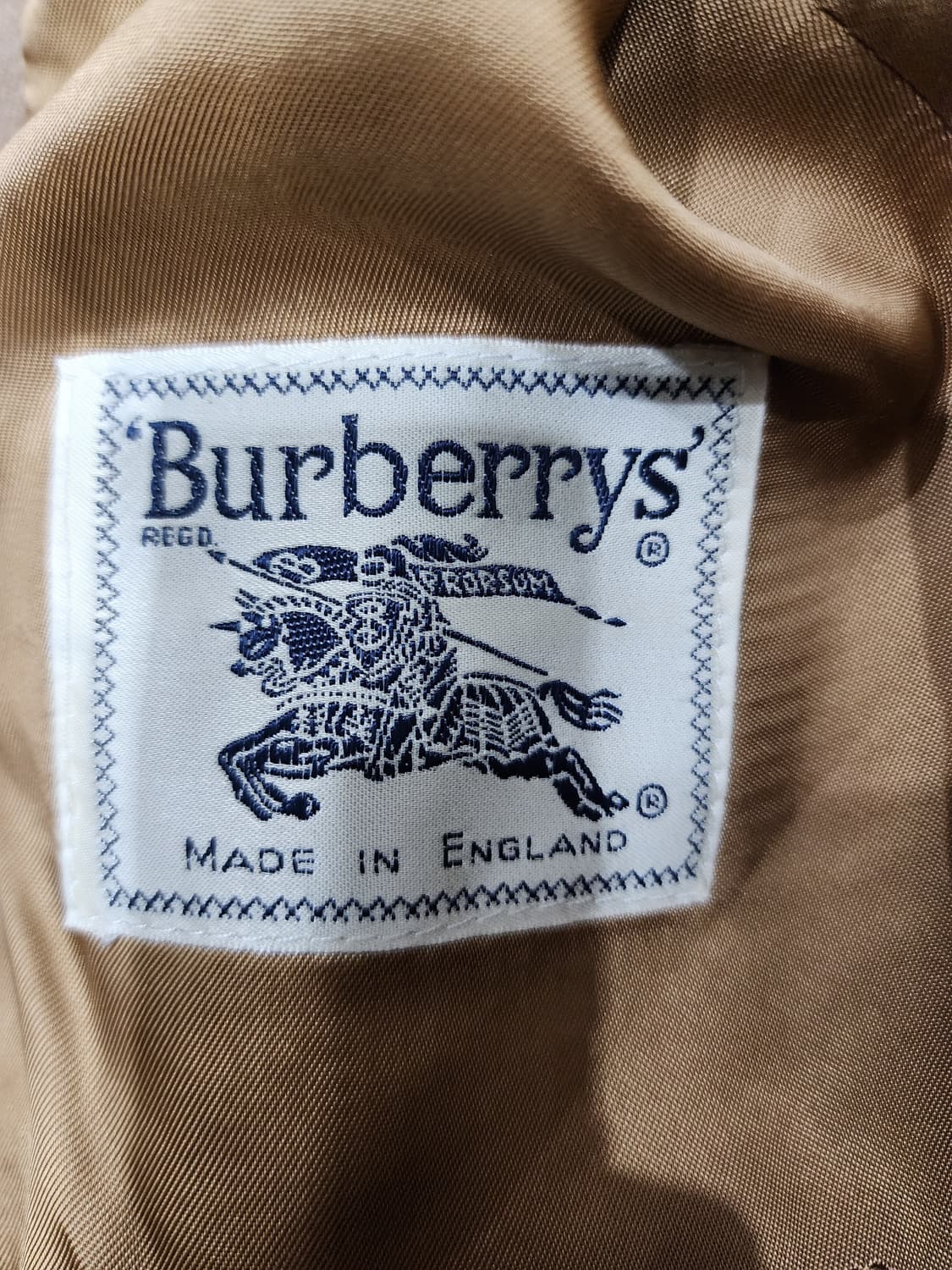 버버리 런던 빈티지 금장 버튼 울 블레이저 자켓 12 사이즈 카멜 상품이미지7