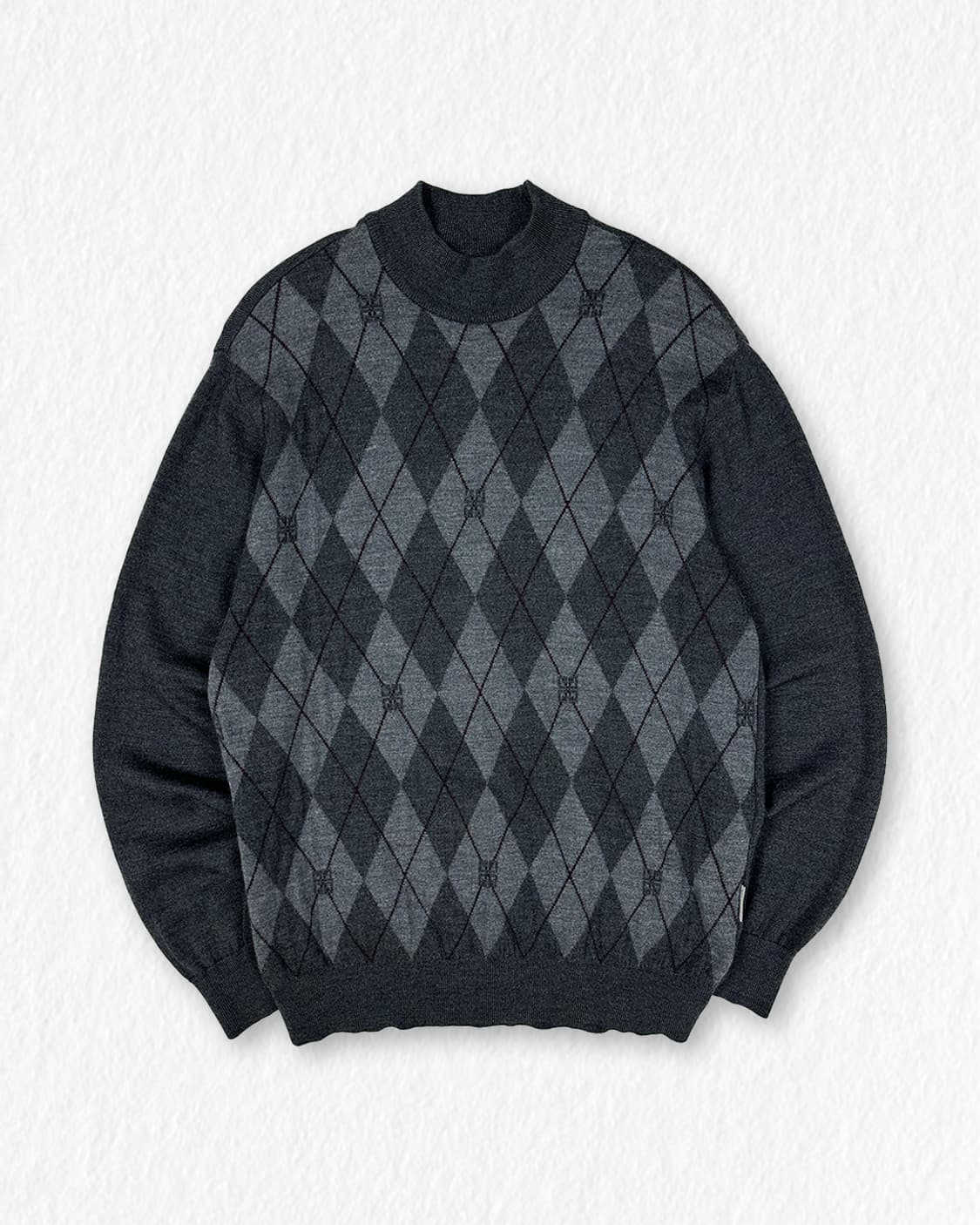 지방시 아가일패턴 반폴라 니트 상품이미지1