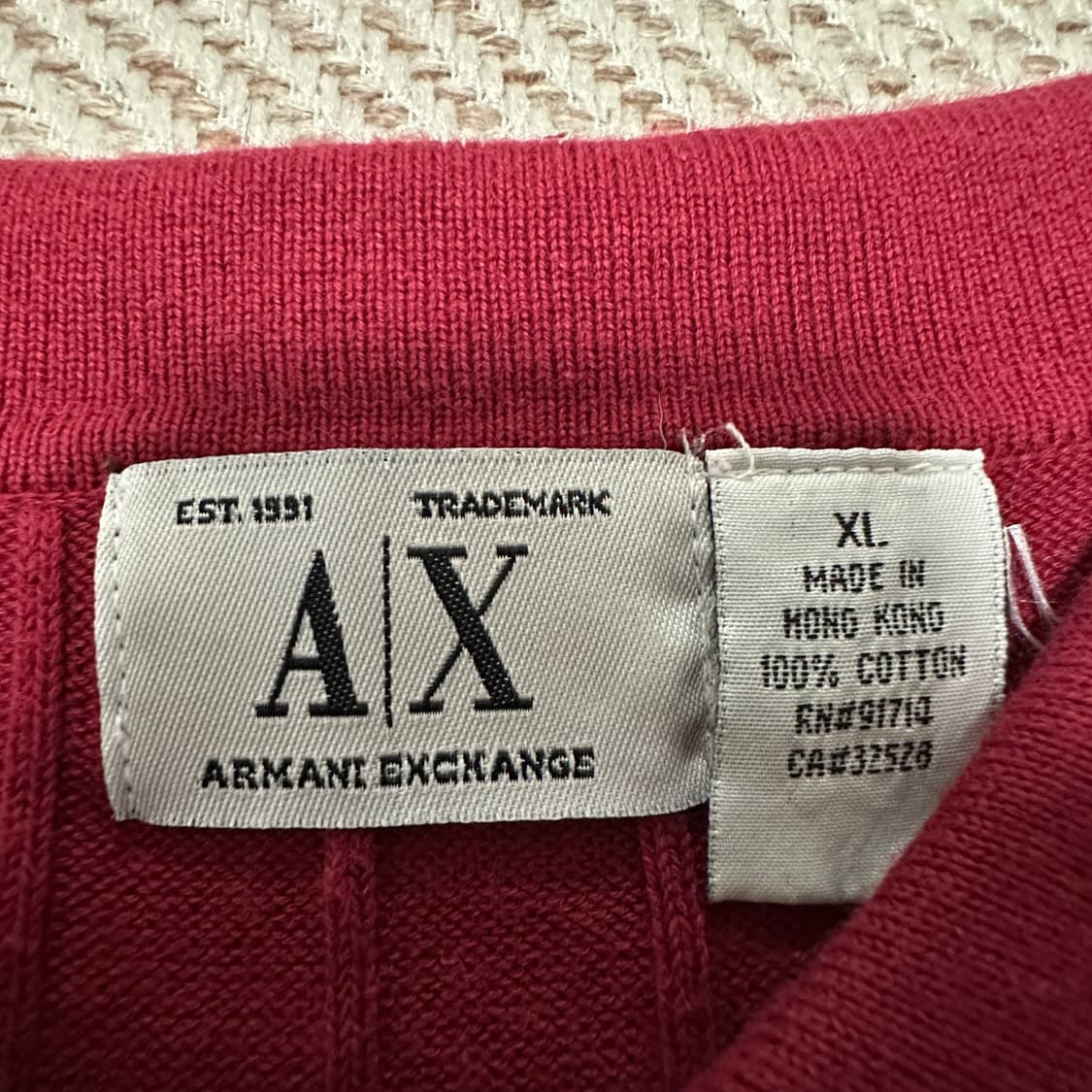 ARMANI EXCHANGE cotton knit polo shirt 상품이미지4