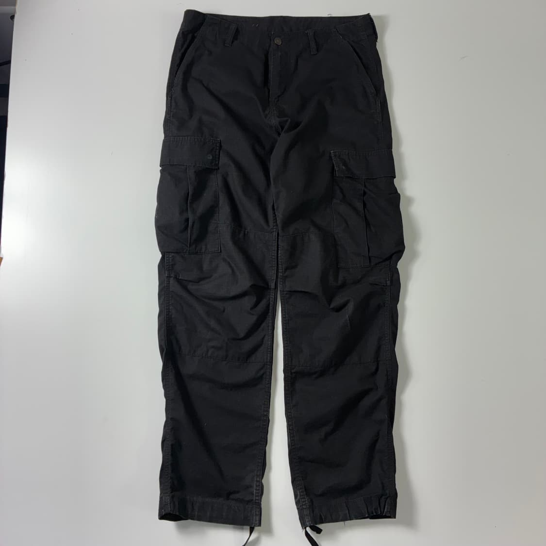 Carhartt  칼하트 wip 레귤러 블랙 카고 팬츠 상품이미지3