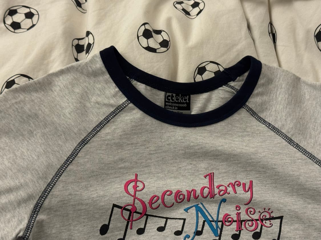 테켓 flow note 롱슬리브 티셔츠 멜란지그레이 상품이미지2