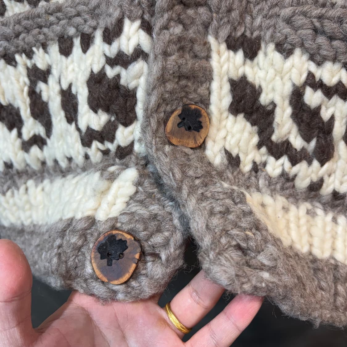 [L] CANADA VINTAGE 캐나다 코위찬 베스트 상품이미지2