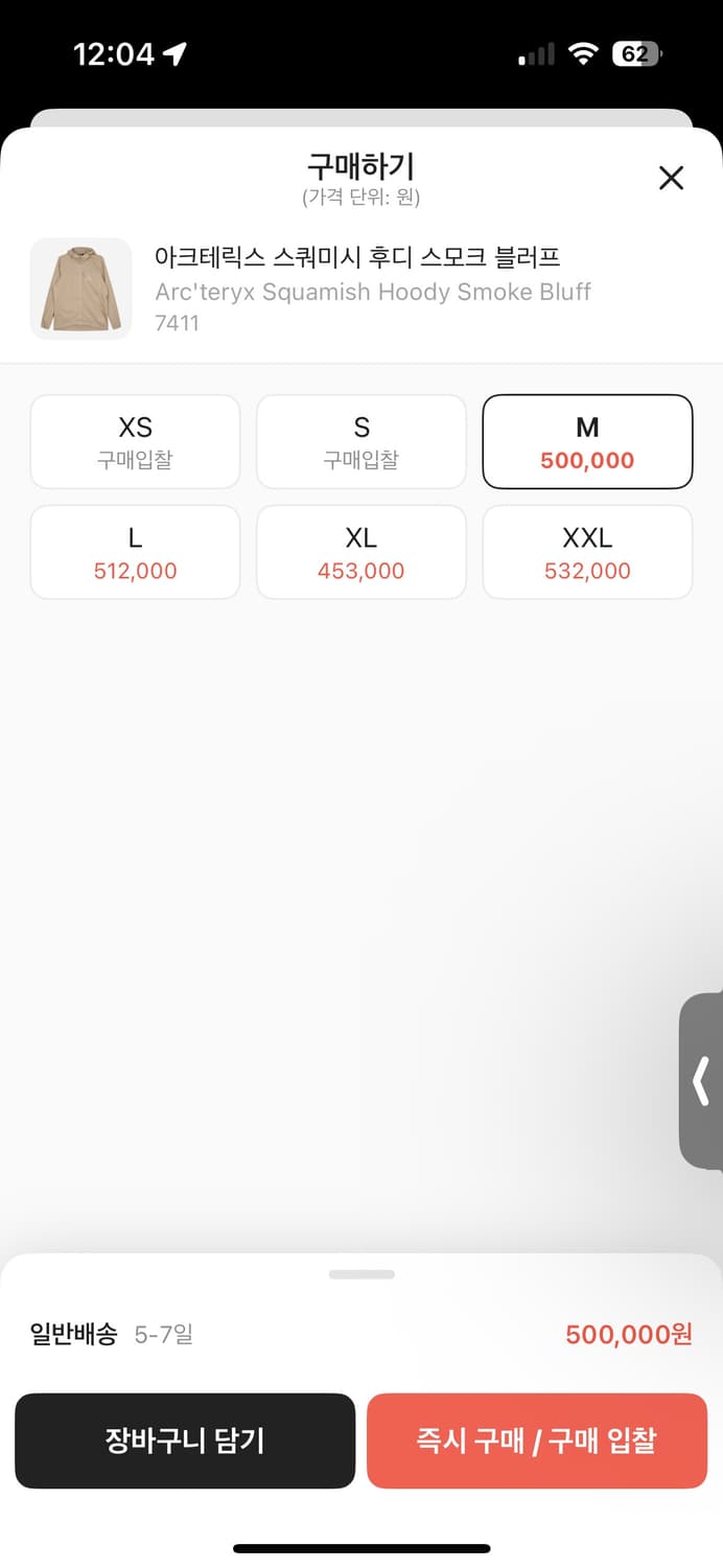 아크테릭스 스쿼미시 후디 스모크 블러프 M 상품이미지2