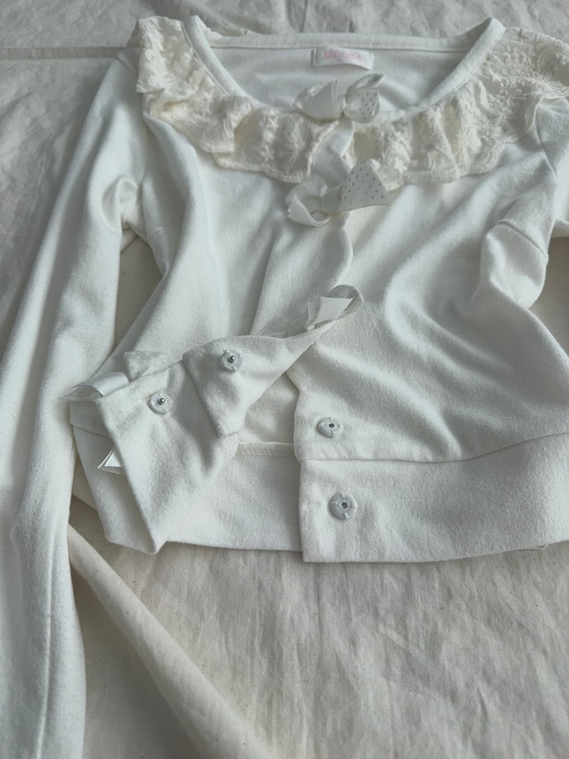 리즈리사 생크림 러블리 크롭 가디건 상품이미지4