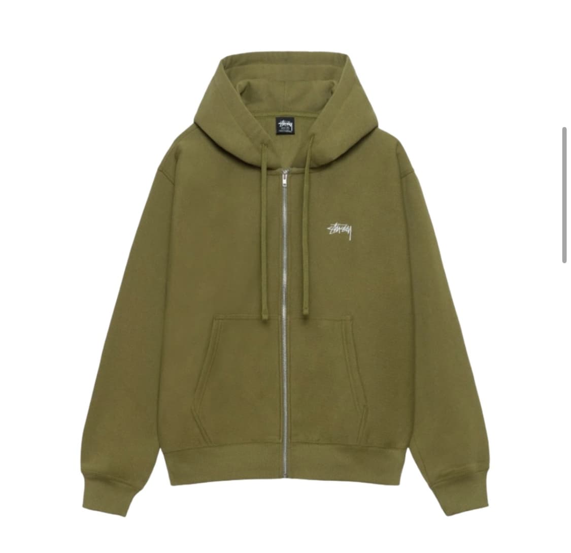 스투시 스탁 후드집업 올리브 M 상품이미지1