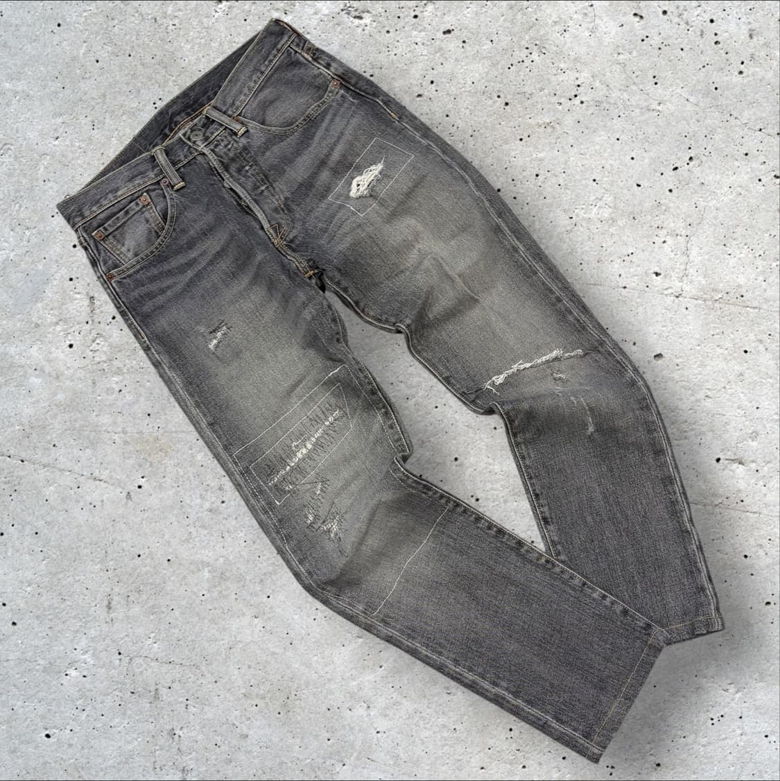 [28x32] 리바이스 501 CT 데님 빈티지 워싱진 팬츠 C481 상품이미지2