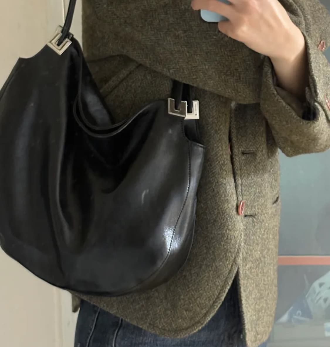 루에브르 블랙 숄더백-네고가능 상품이미지2