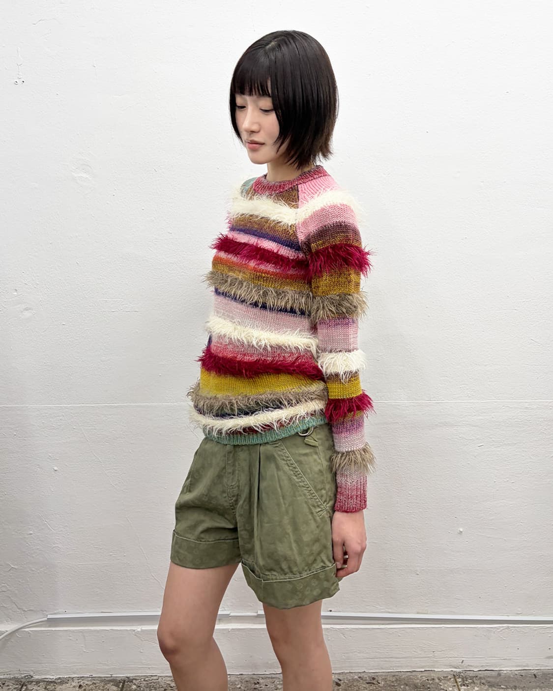 존 갈리아노 멀티 컬러 스트라이프 스웨터 상품이미지3