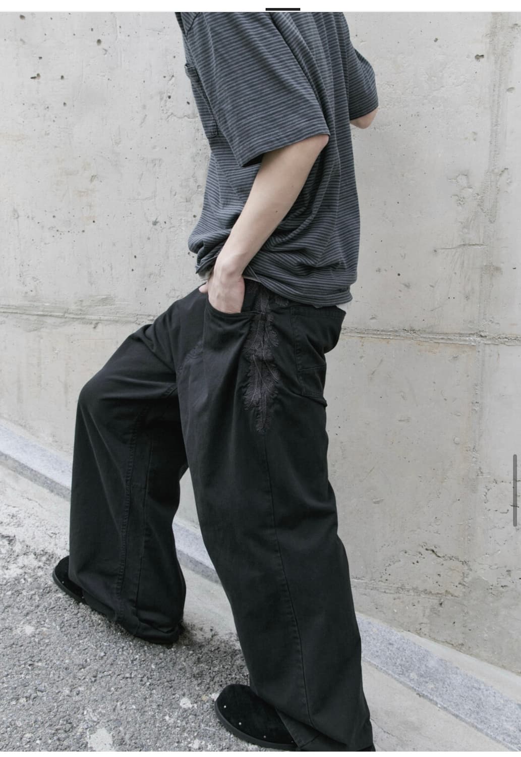 폴리테루 1011 페더고시마 팬츠 블랙 3 상품이미지3