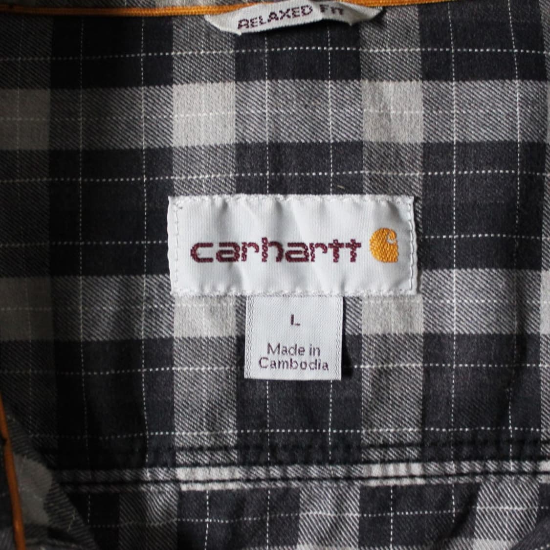 Carhartt 칼하트 그레이 깅엄 워크 셔츠  상품이미지3