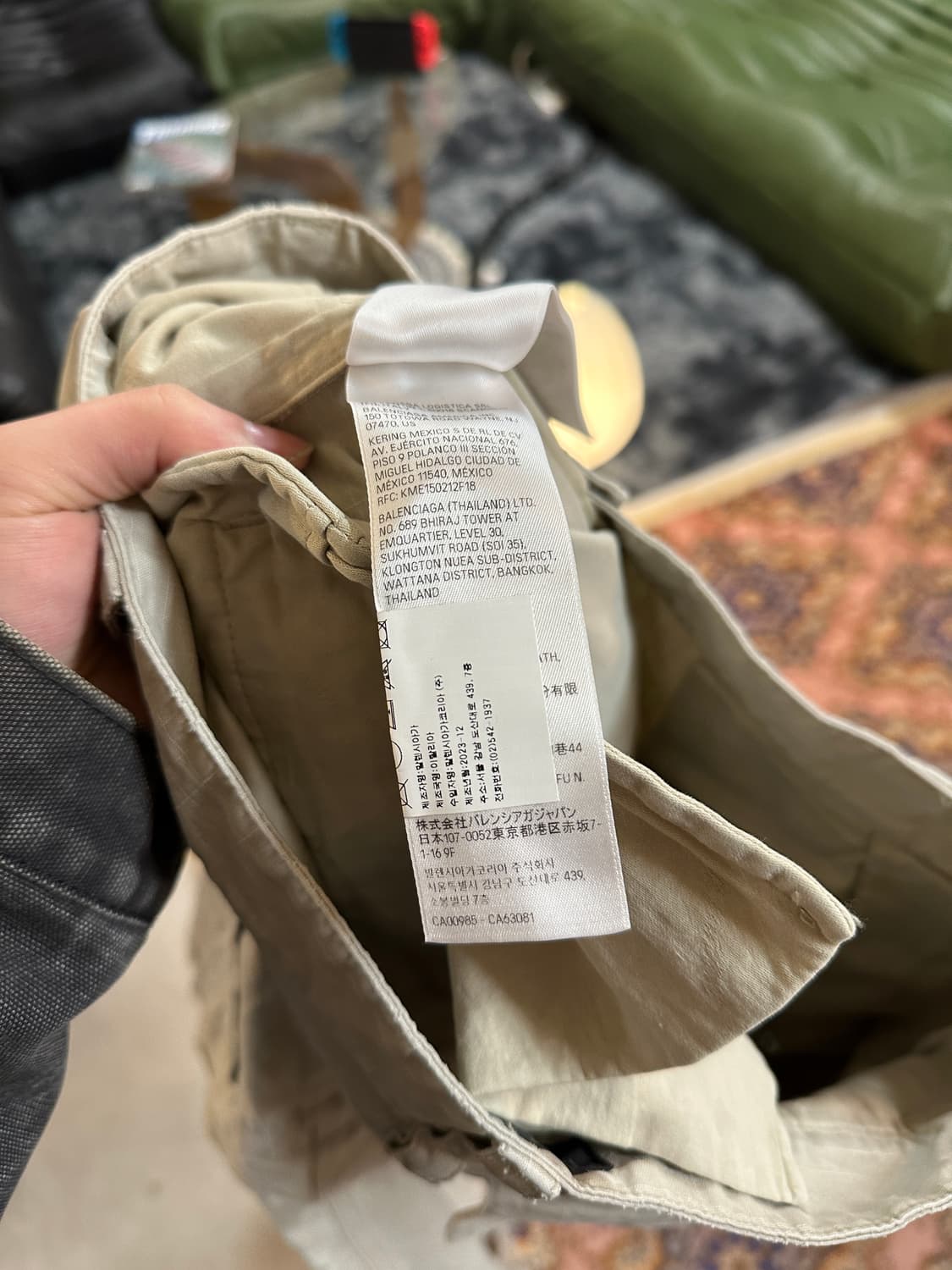 발렌시아가 23ss 립스탑 카고팬츠 상품이미지9