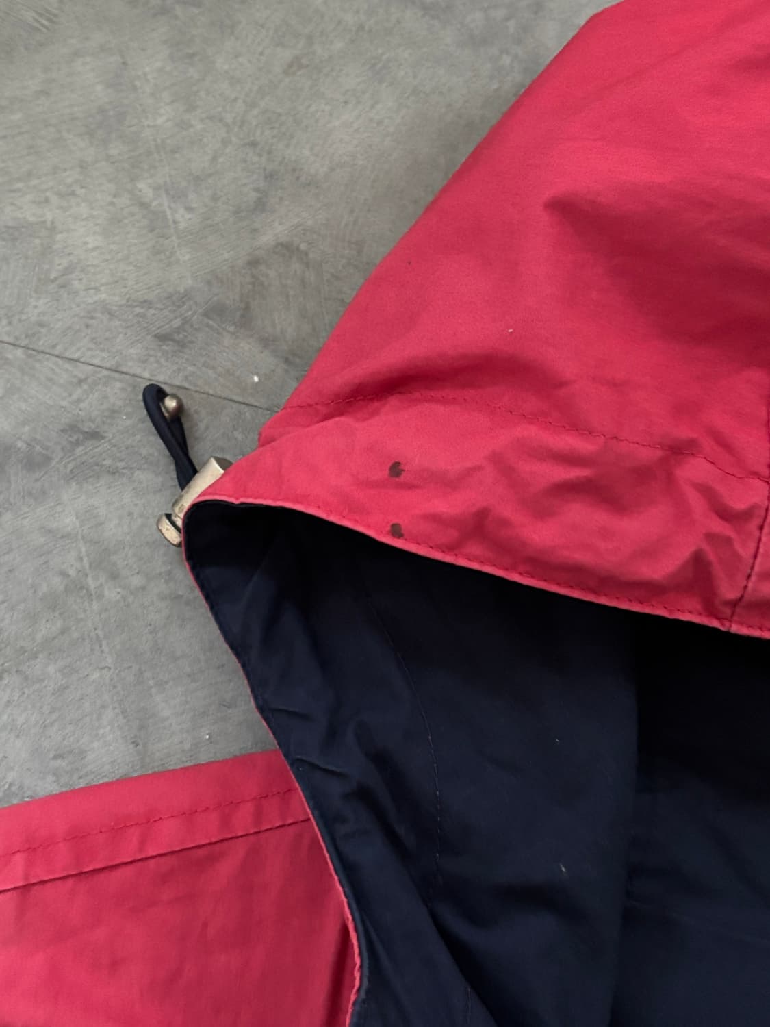 Polo 폴로 랄프로렌 네이비-레드 리버시블 후드 코튼 자켓 상품이미지10