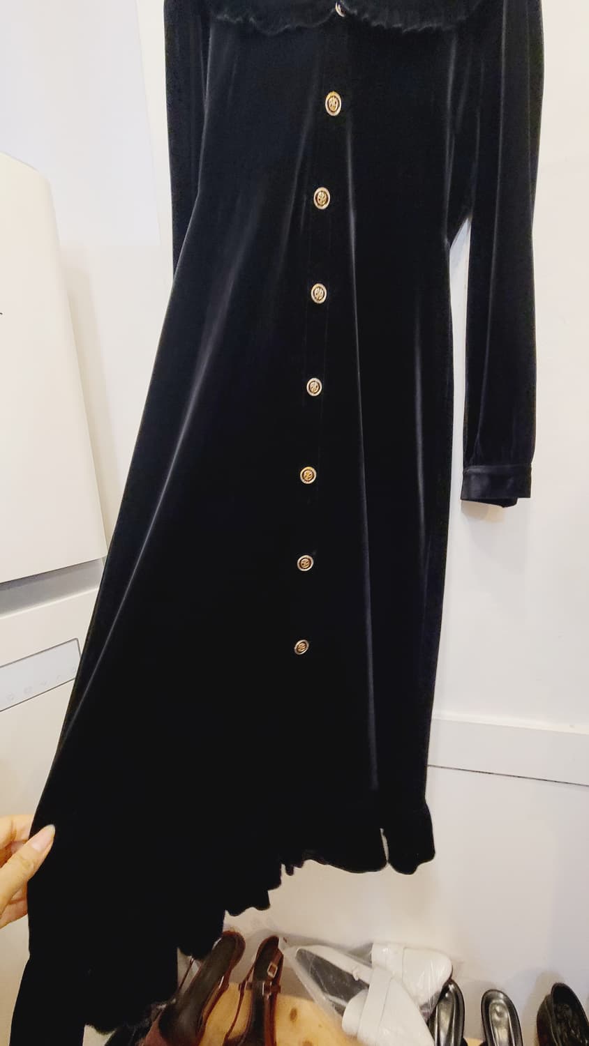 임블리 프릴 쎄일러카라  벨벳 원피스 상품이미지7