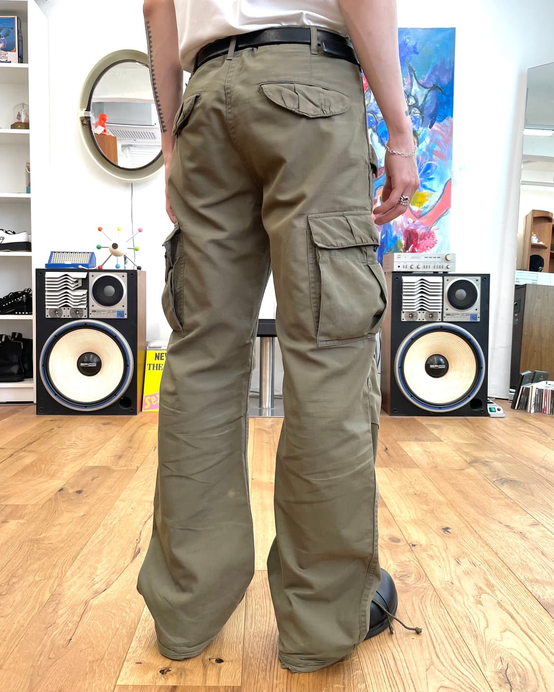 [S] wjk 카고 플레어 팬츠 상품이미지3