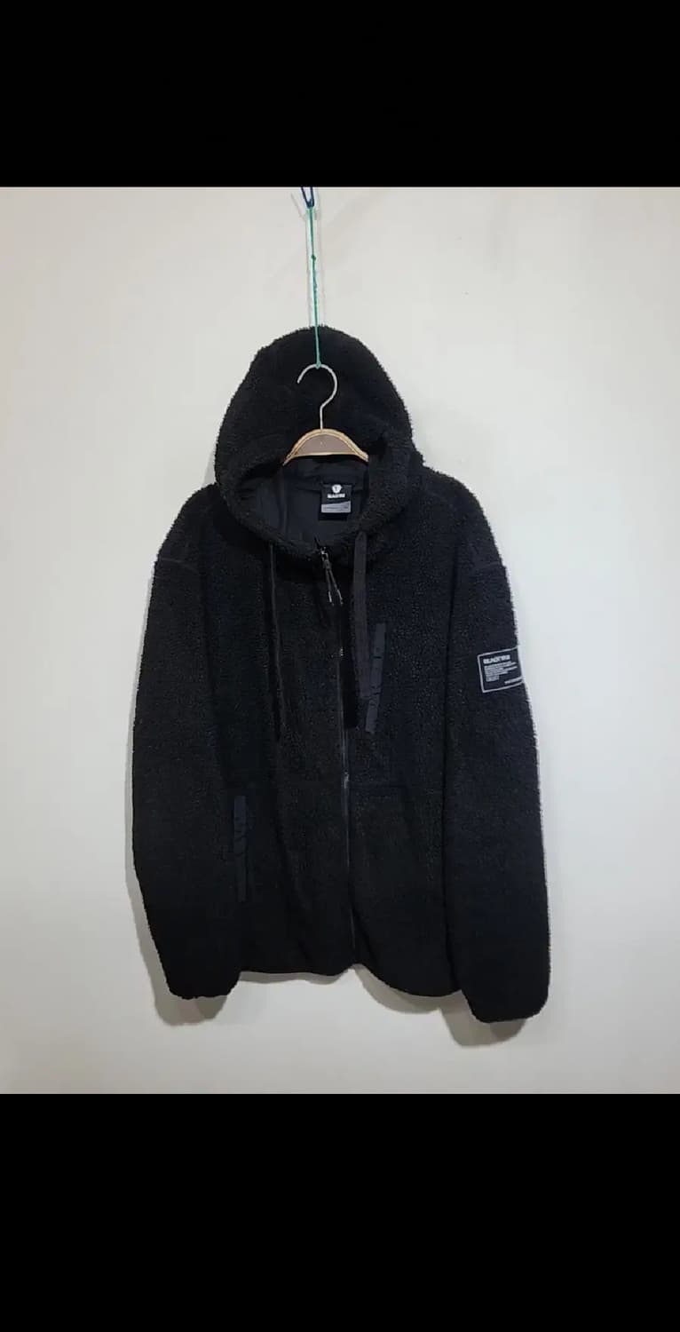 (110) 블랙야크 후리스 후드점퍼 검정 뽀글이 빅사이즈 플리스 자켓  상품이미지1