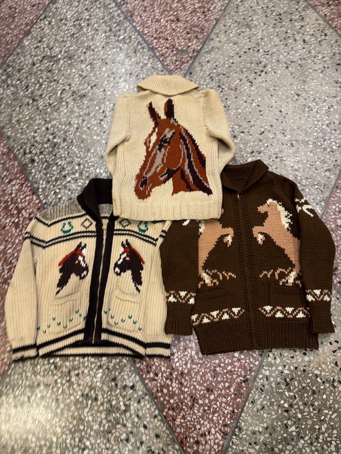 50s 웨스턴 코위찬 가디건 (S) 상품이미지4