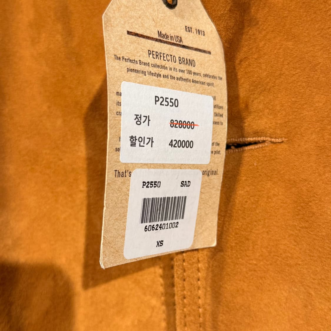 Schott 쇼트 카우레더 A-1 플라이트 자켓 xs 90~95 소가죽 상품이미지2