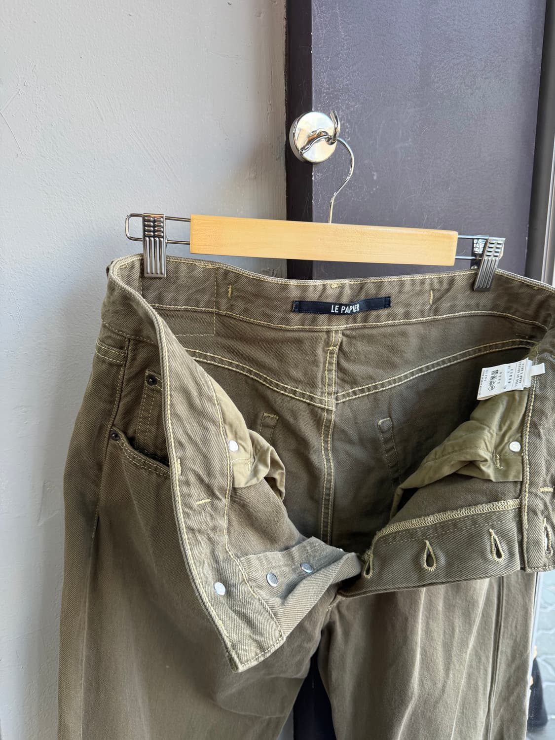 32~33/ 자크뮈스 LE PAPIER 브라운 데님 팬츠 상품이미지6