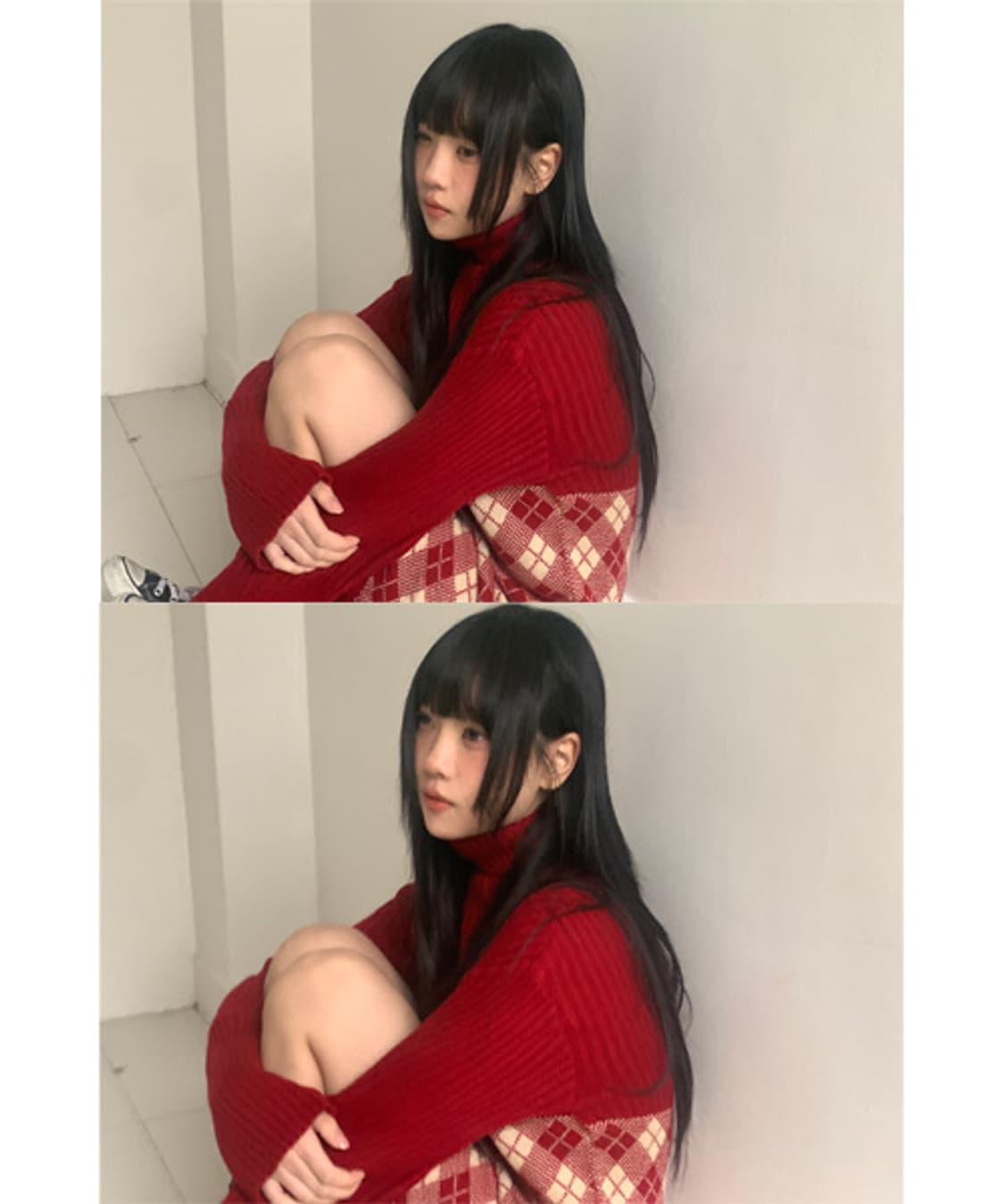 Caroline Turtle Neck Knit Dress 상품이미지1