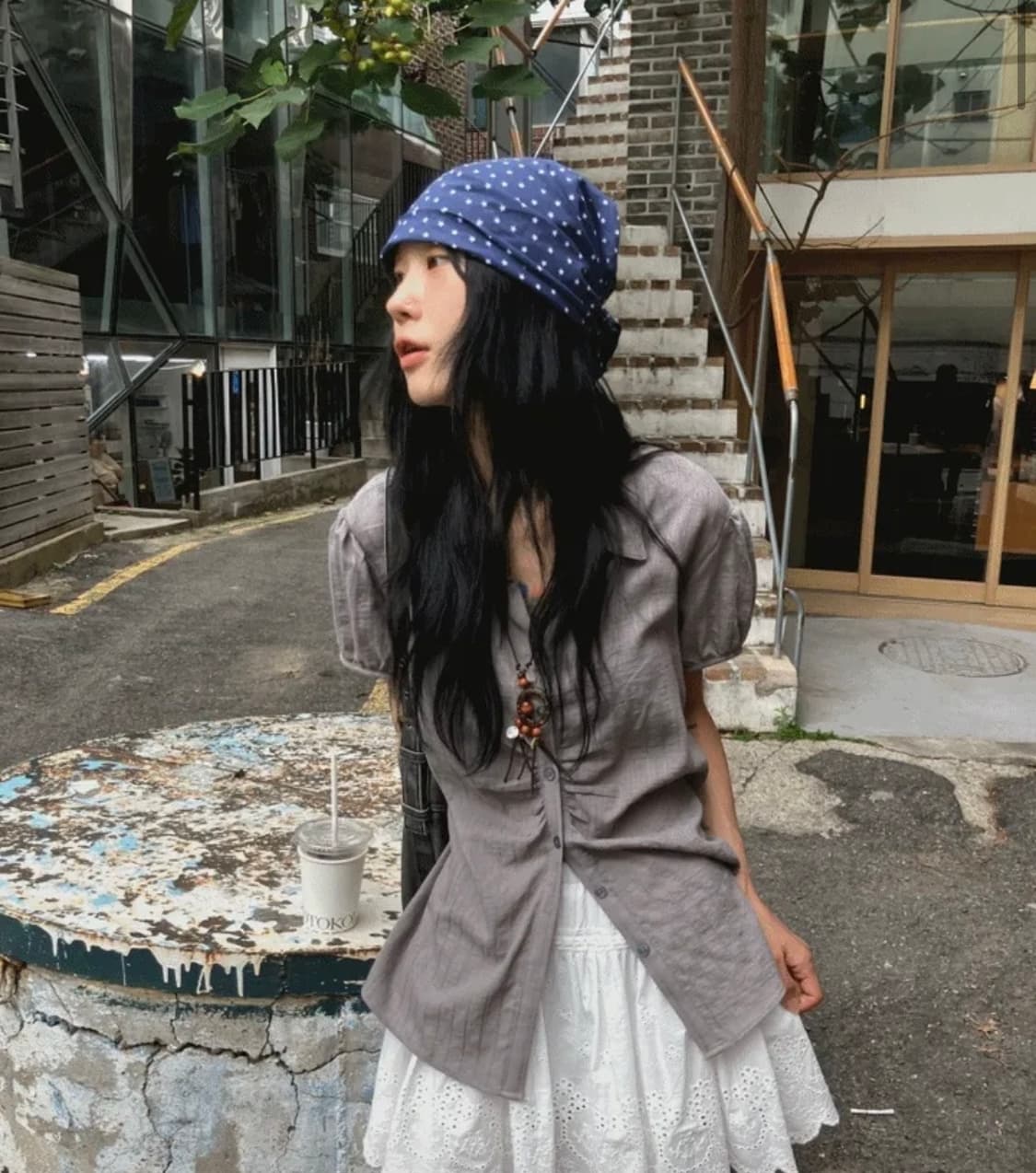 (새상품) 모래하우스 브리오 퍼프 셔츠 상품이미지1