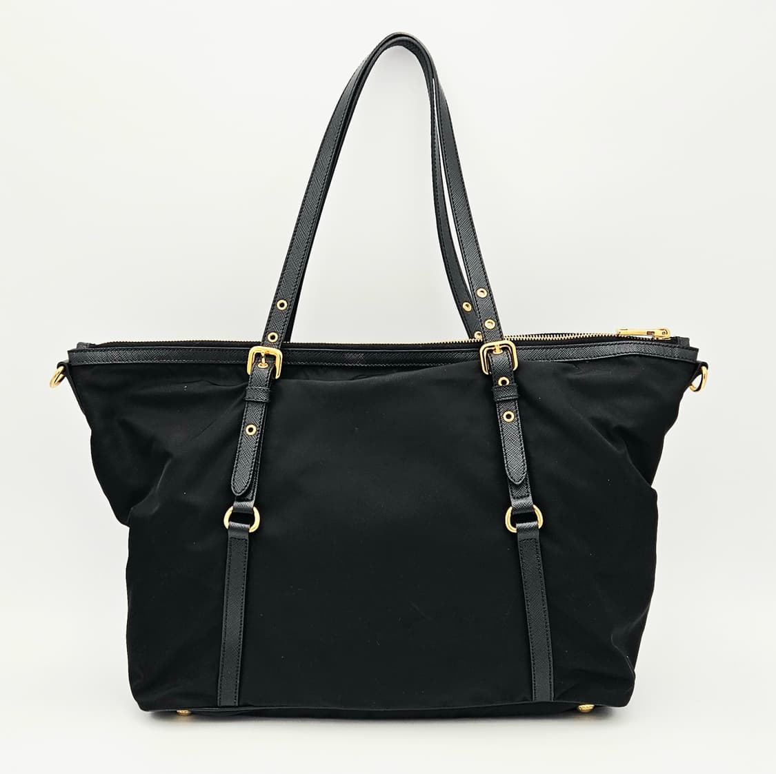 프라다 테수토 사피아노 쇼핑 토트백 블랙 1BG253 상품이미지2