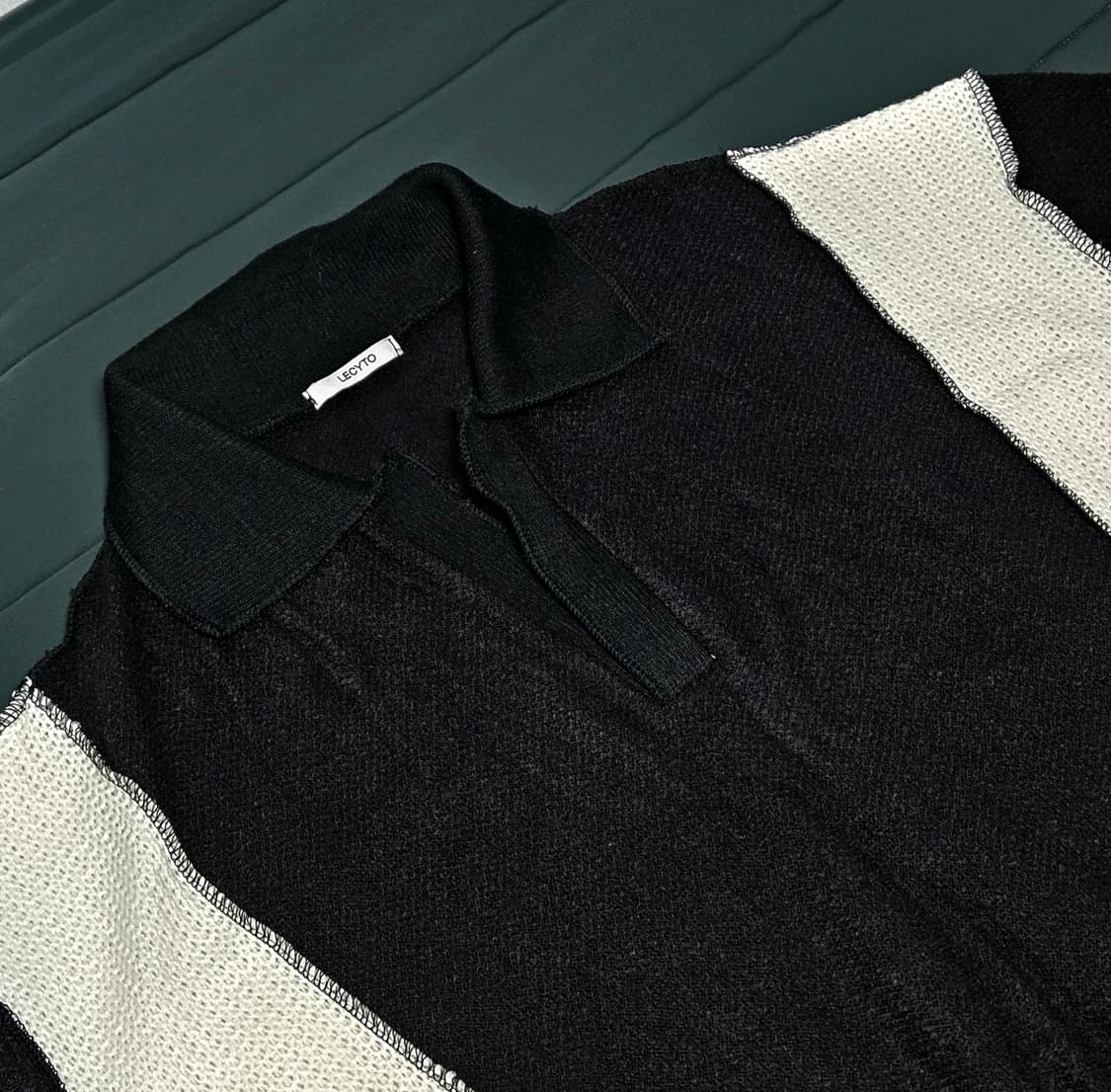 레씨토 패치워크 울 니트 상품이미지3