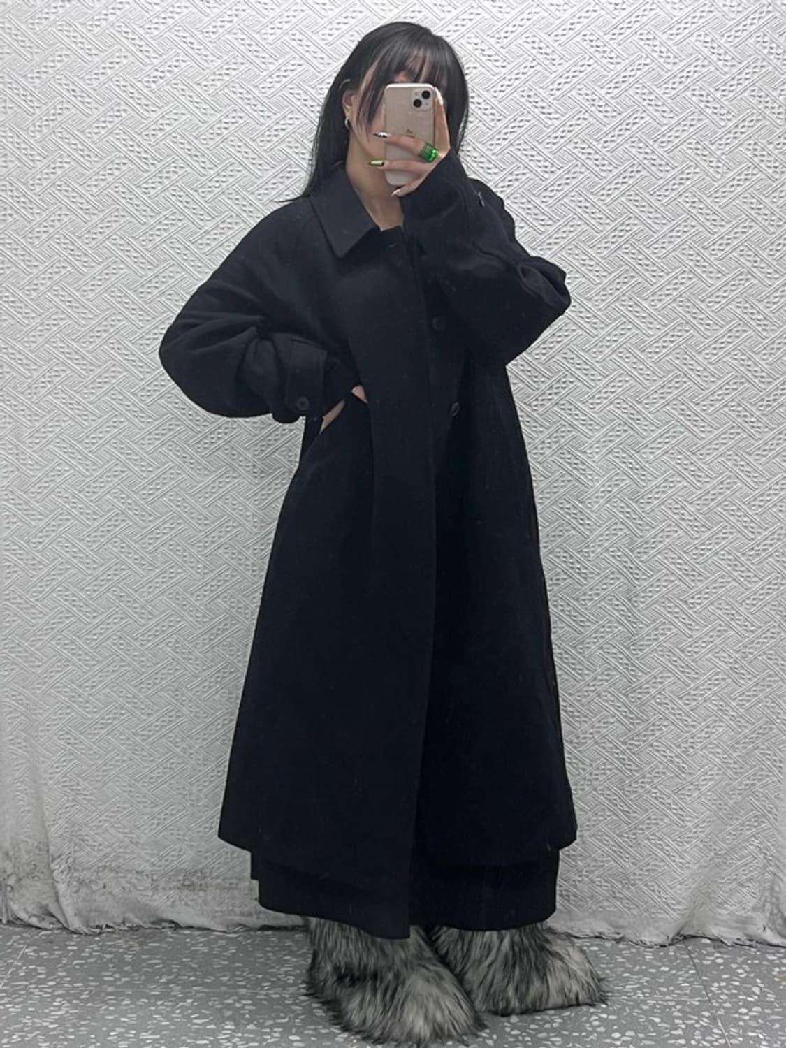 유니클로 캐주얼 모던시크 시티룩 롱코트 XXL C08600 상품이미지2