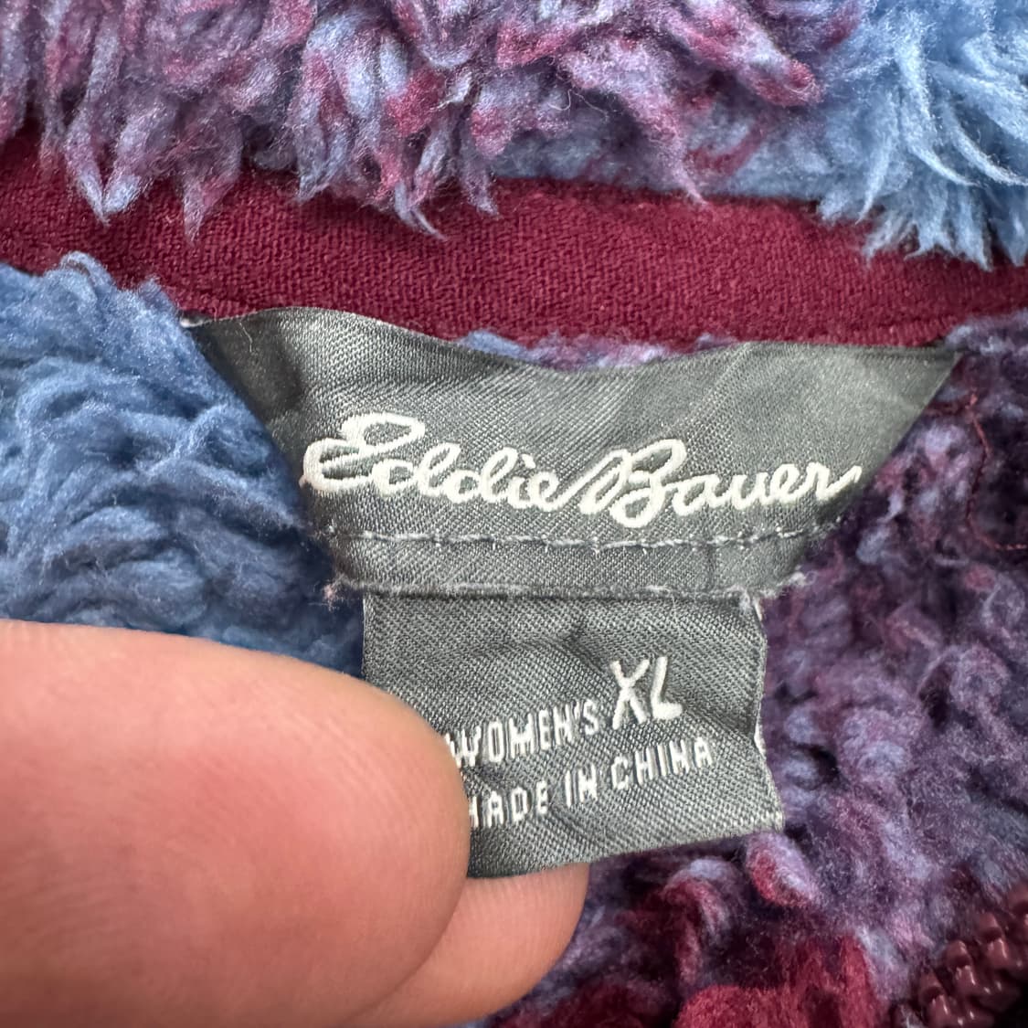 에디바우어 00s 신칠라 아노락 체크 플리스 상품이미지4